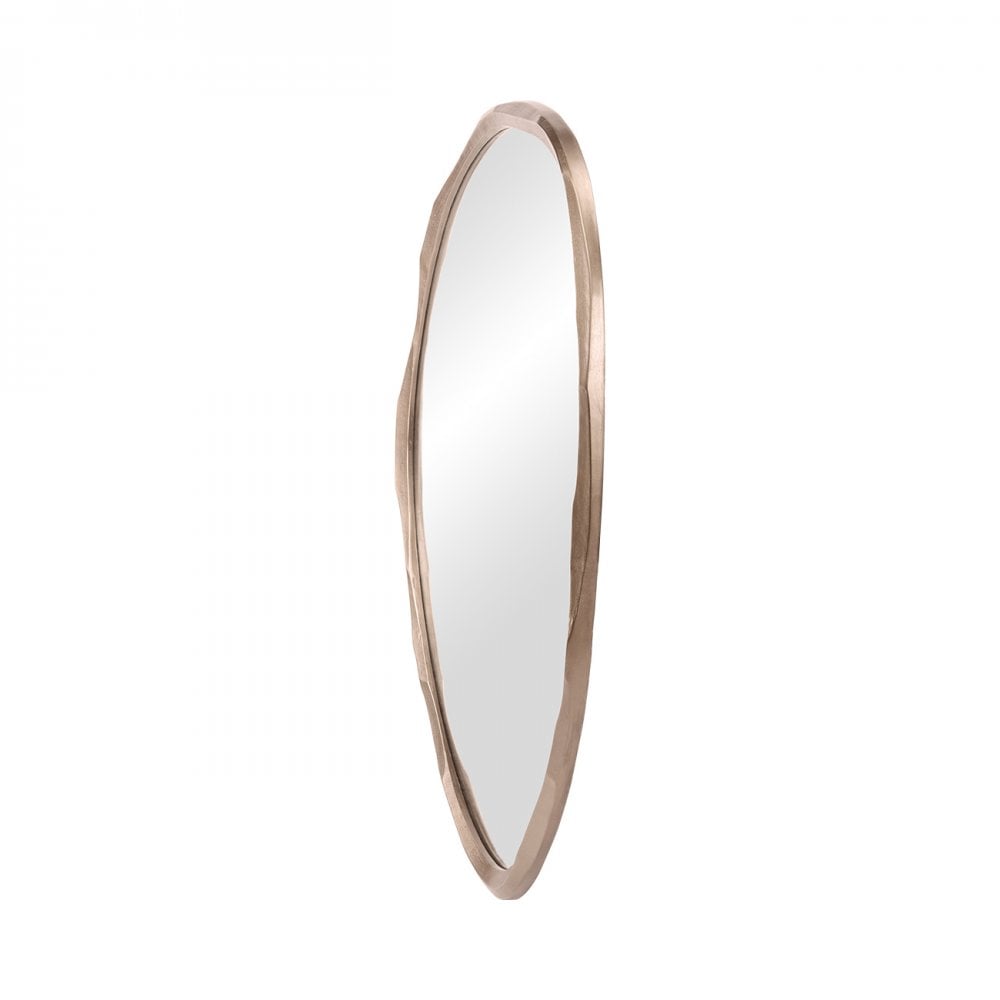 Telby Antique Brass Aluminium Mirror 130x100cm by Libra Interiors