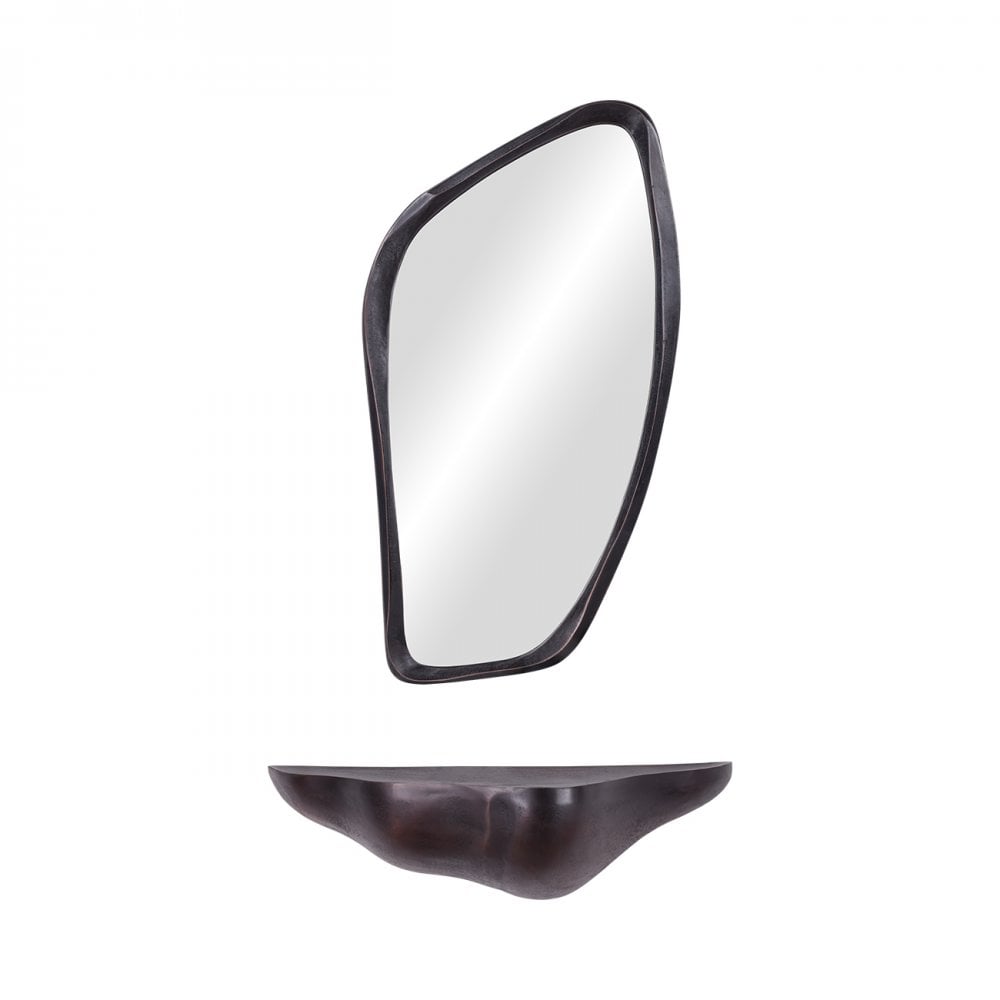 Telby Bronze Aluminium Mirror 118x64cm by Libra Interiors
