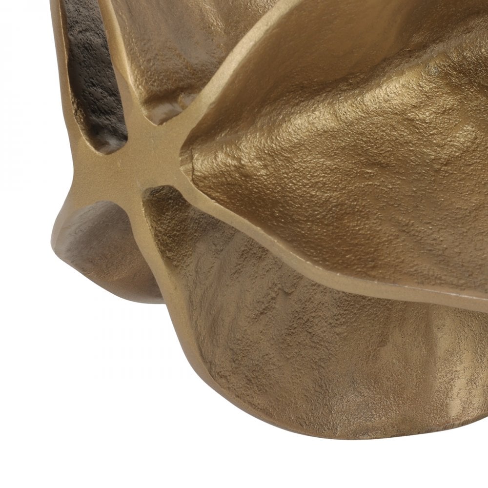 Ellie Large Bloom Brass Aluminium Sculpture by Libra Interiors