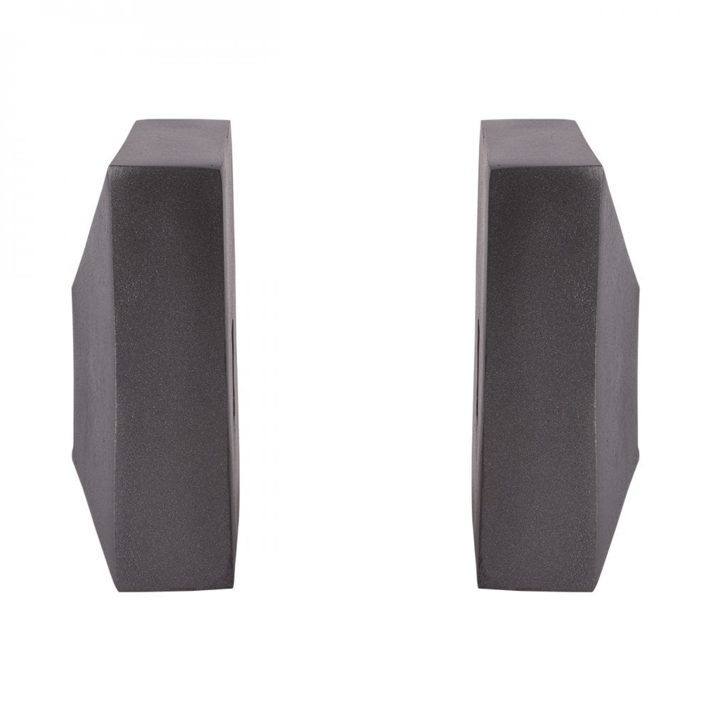 Geo Antique Lead Aluminium Set of 2 Bookends by Libra Interiors