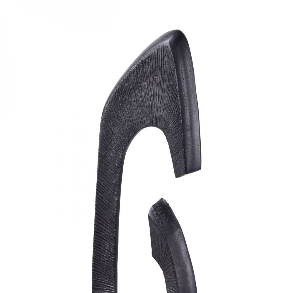 Axis Black Aluminium Sculpture 117cm by Libra Interiors