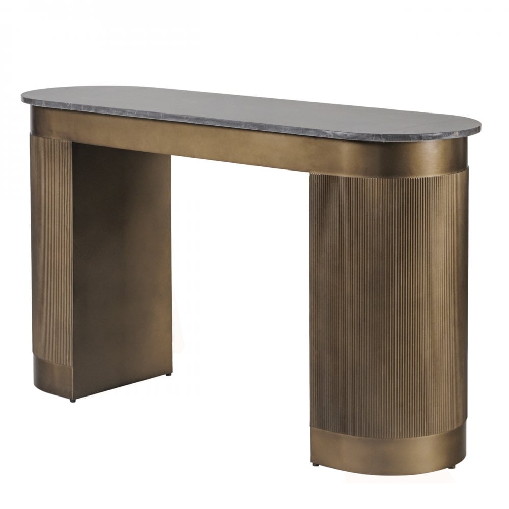 Belvedere Royal Gold & Brown Study Desk by Libra Interiors