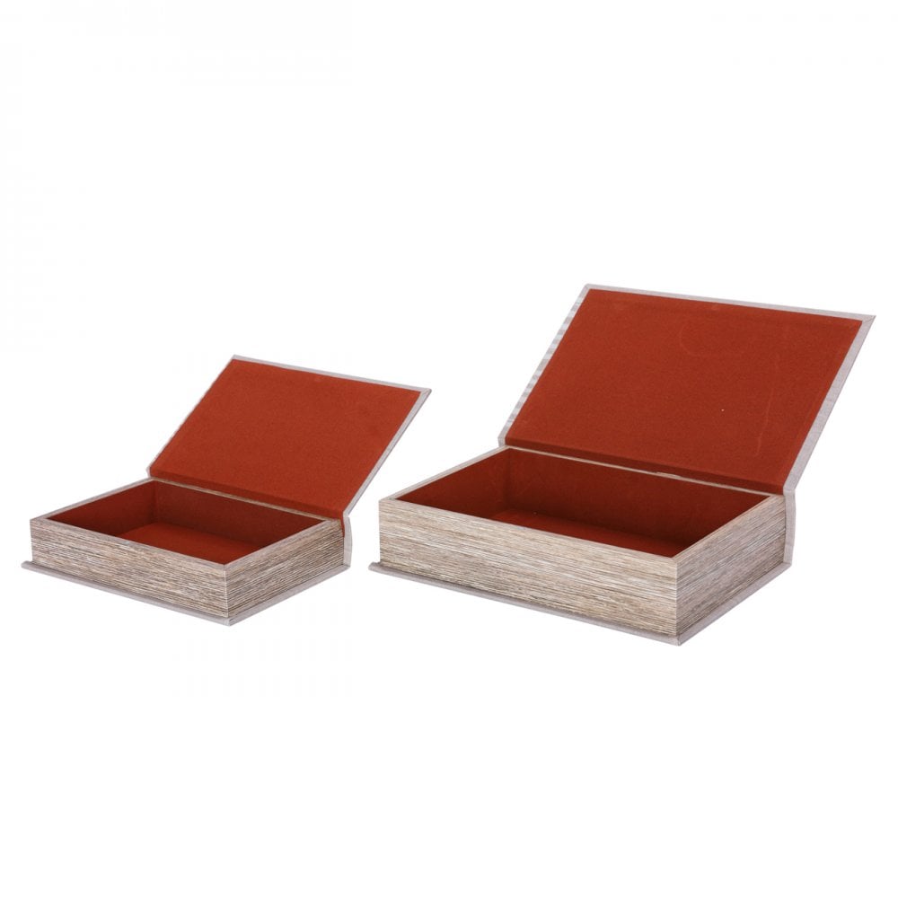 Bohemian Style Set of 2 Book Boxes by Libra Interiors