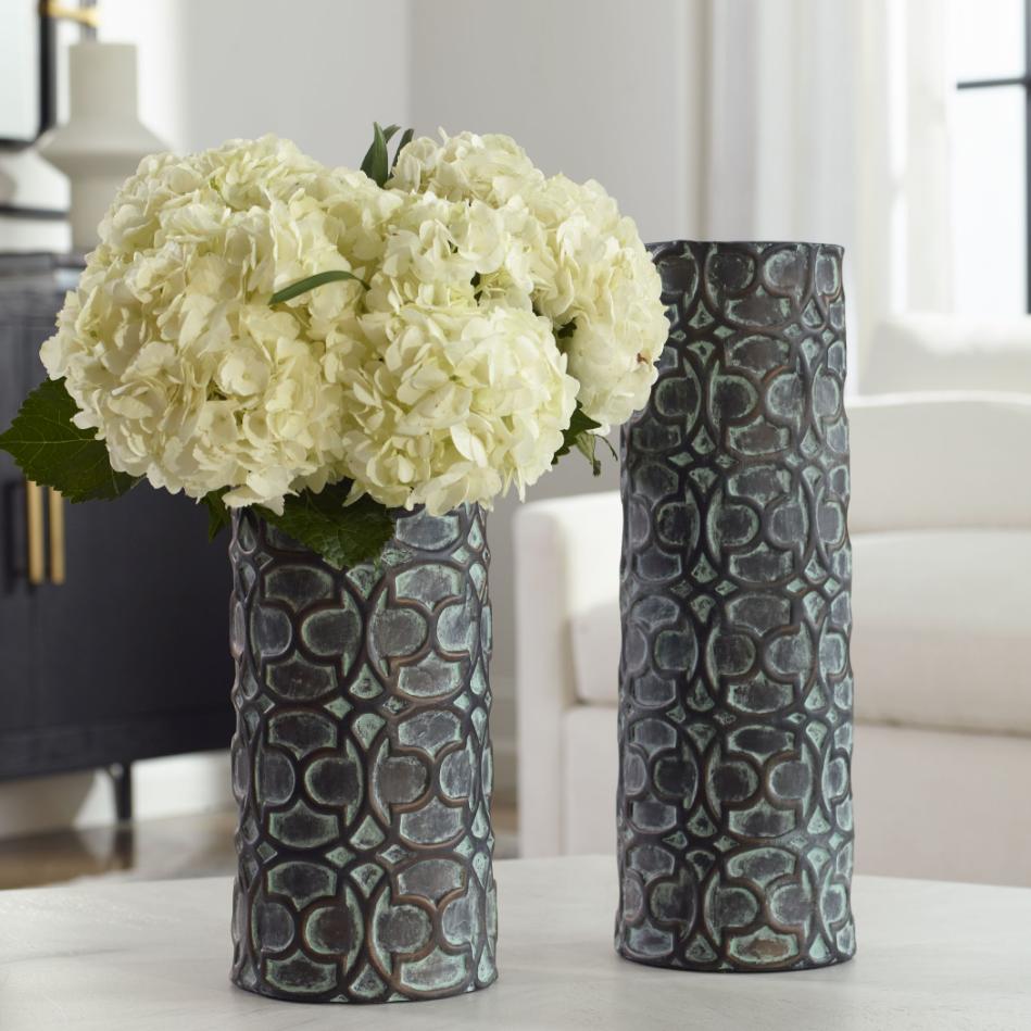 Baltra Bronze Patina Vases - Set of 2 by Uttermost