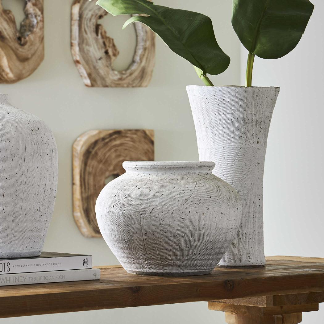 Floreana Tall White Vase by Uttermost