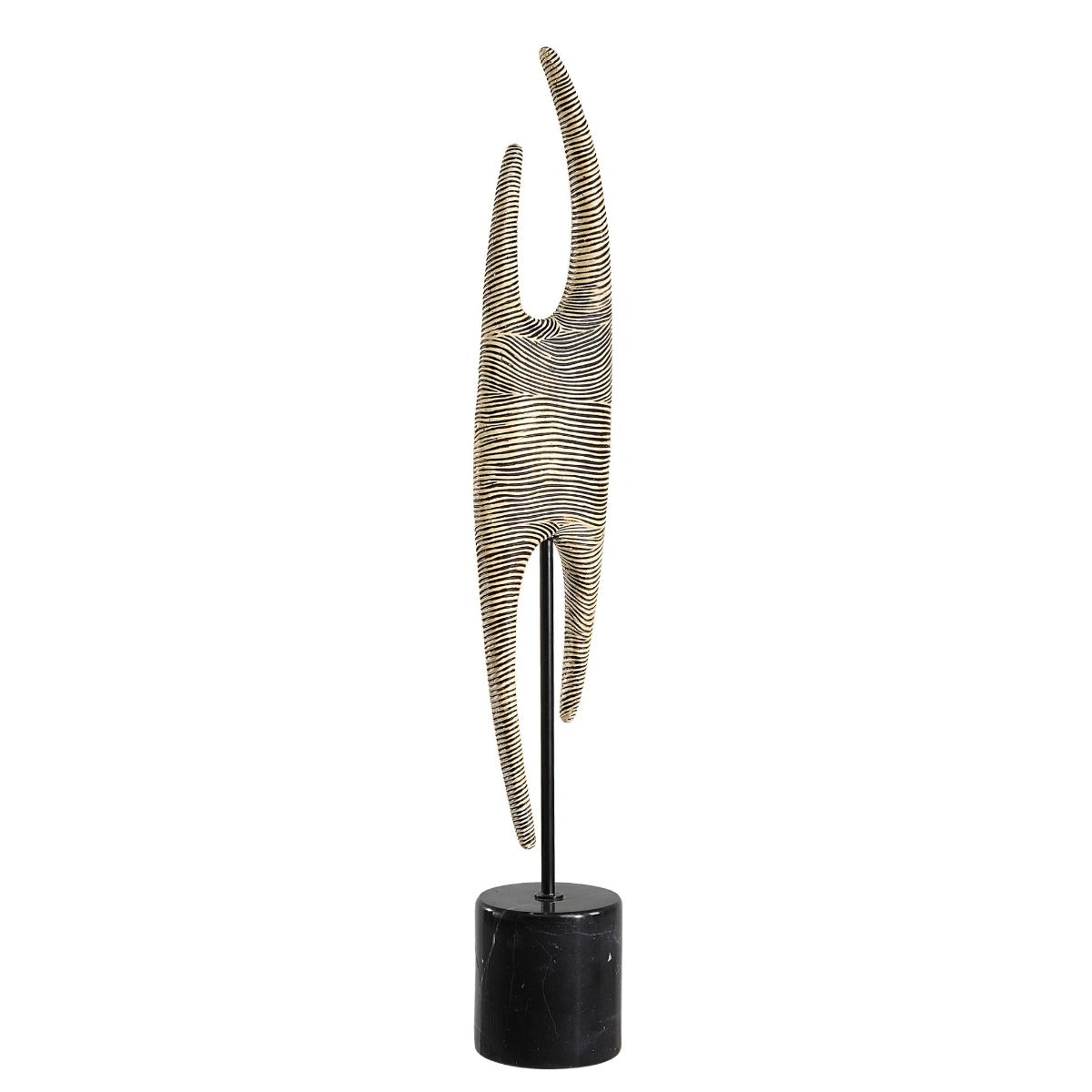 Pochette Ribbed Abstract Sculpture by Uttermost