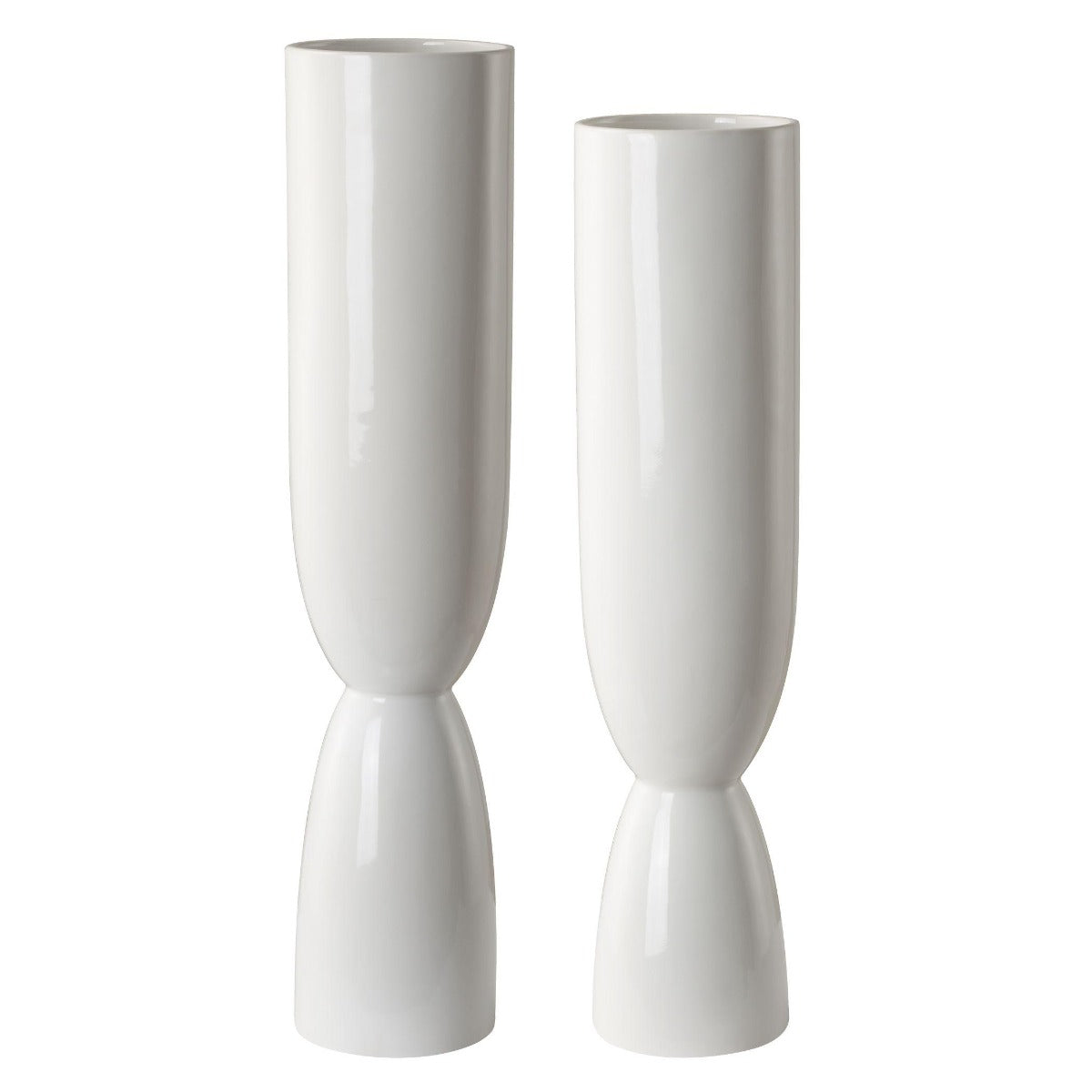 Kimist White Vases - Set of 2 by Uttermost
