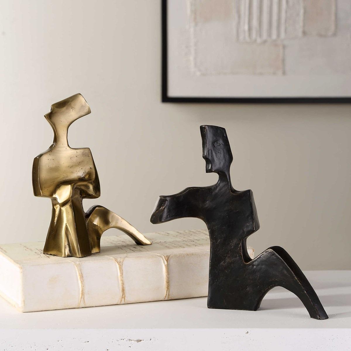 Affection Bronze Gold Sculpture - Set of 2 by Uttermost
