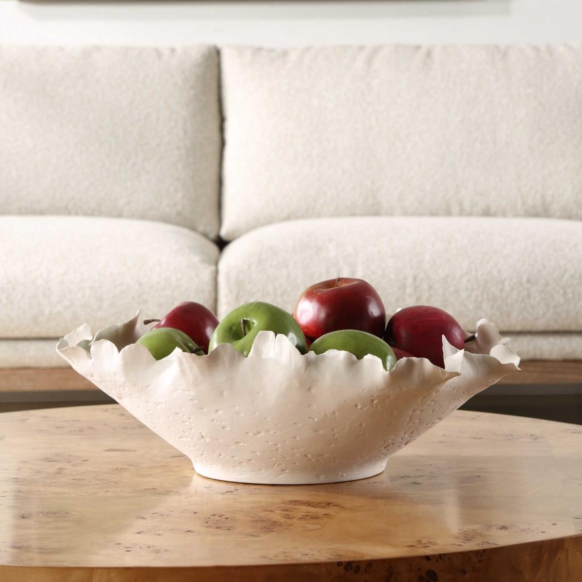 Blossom Short Off-White Bowl by Uttermost