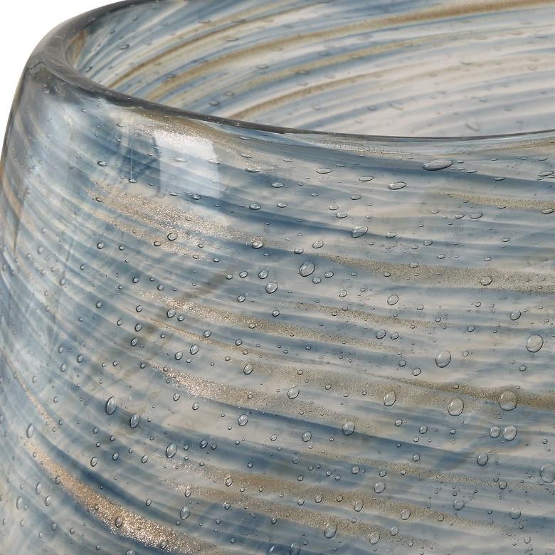Aurora Swirl Glass Vases - Set of 2 by Uttermost