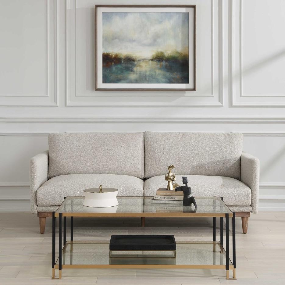 Luxe White Shagreen Round Box by Uttermost