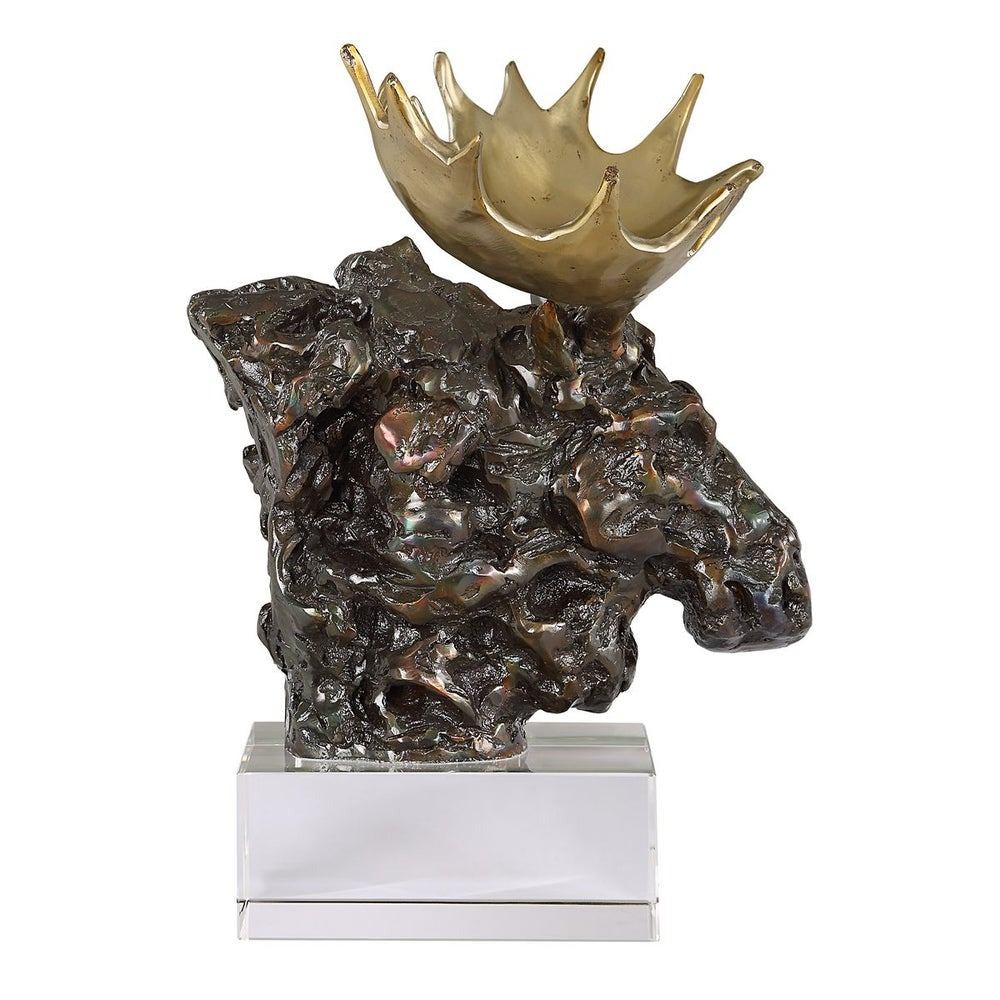 Moose Bust Sculpture by Uttermost