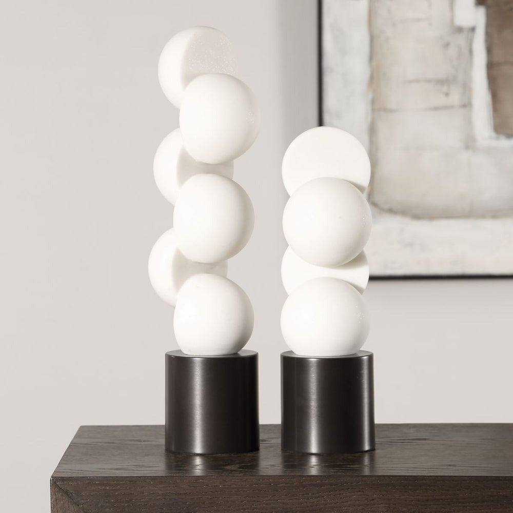 Symmetry Circle Sculptures - Set of 2 by Uttermost