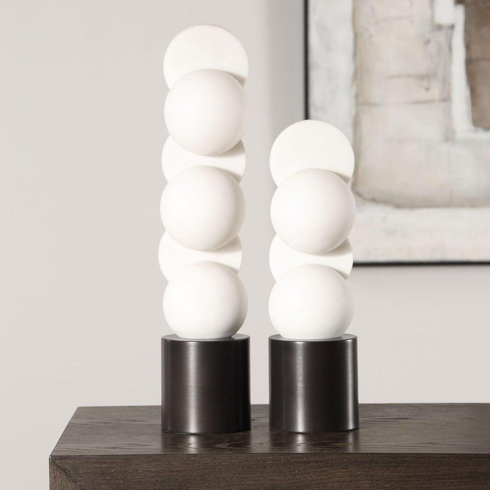 Symmetry Circle Sculptures - Set of 2 by Uttermost