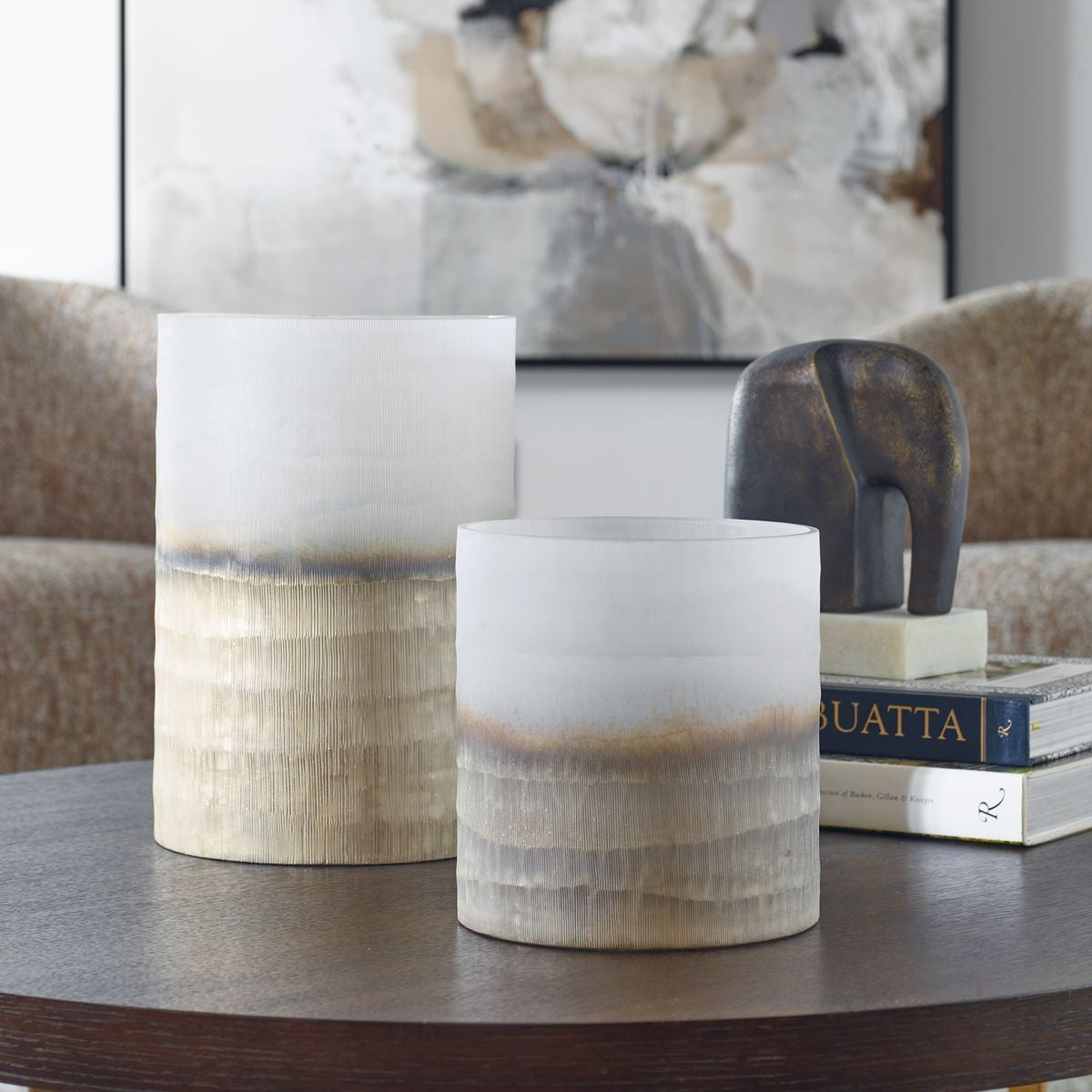 Ombra Modern Vases - Set of 2 by Uttermost