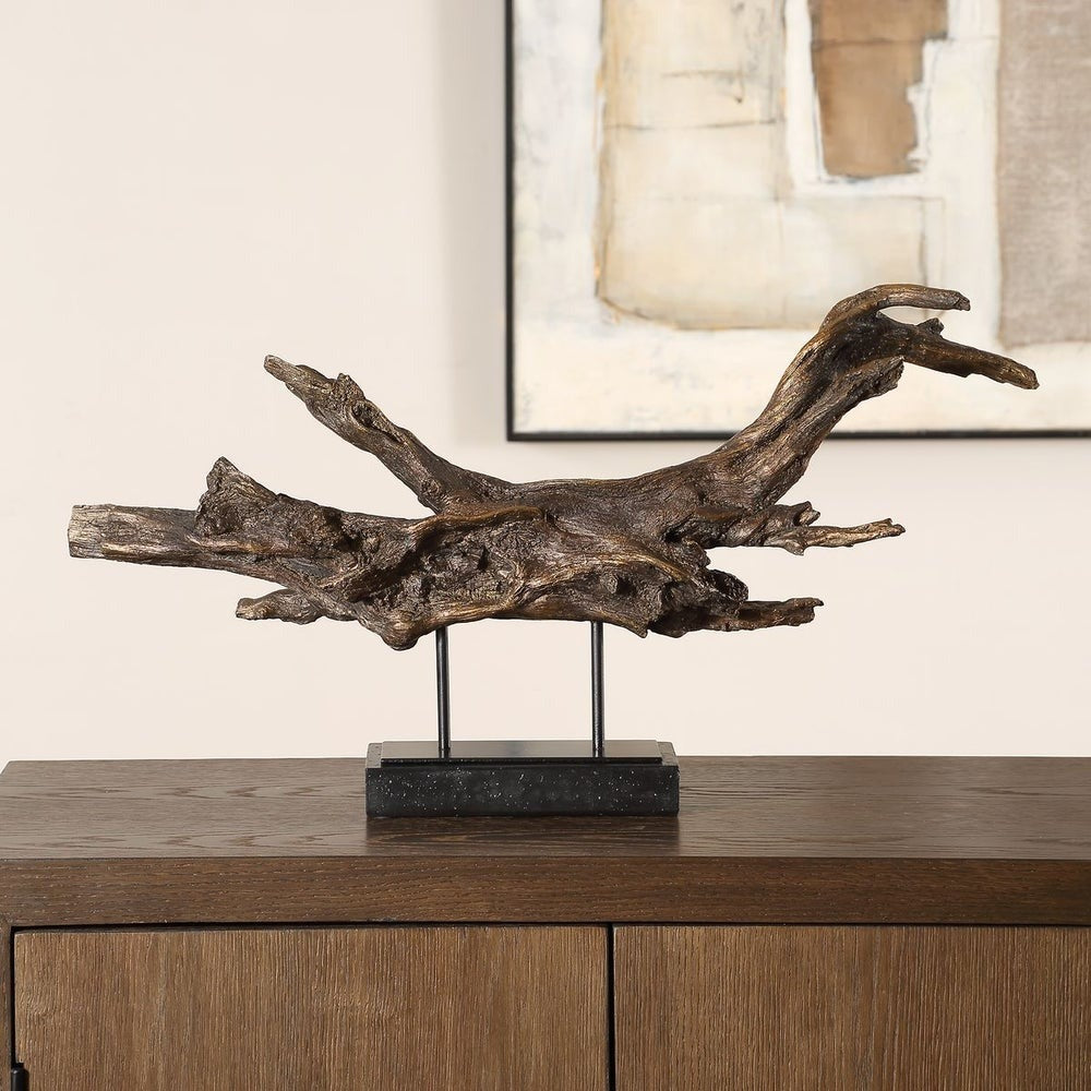 Gilded Branch Sculpture by Uttermost