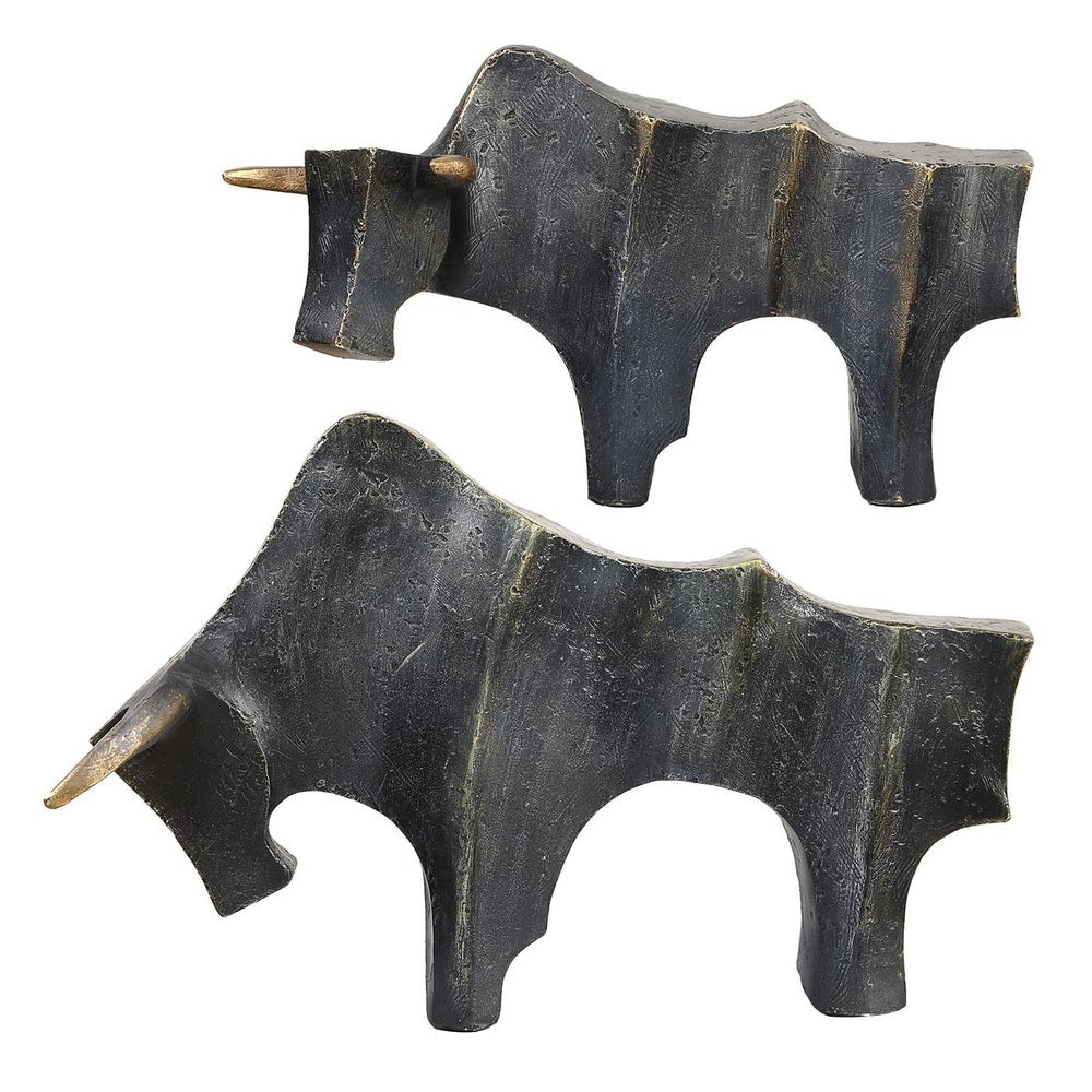 Regal Bull Sculptures Set of 2 by Uttermost