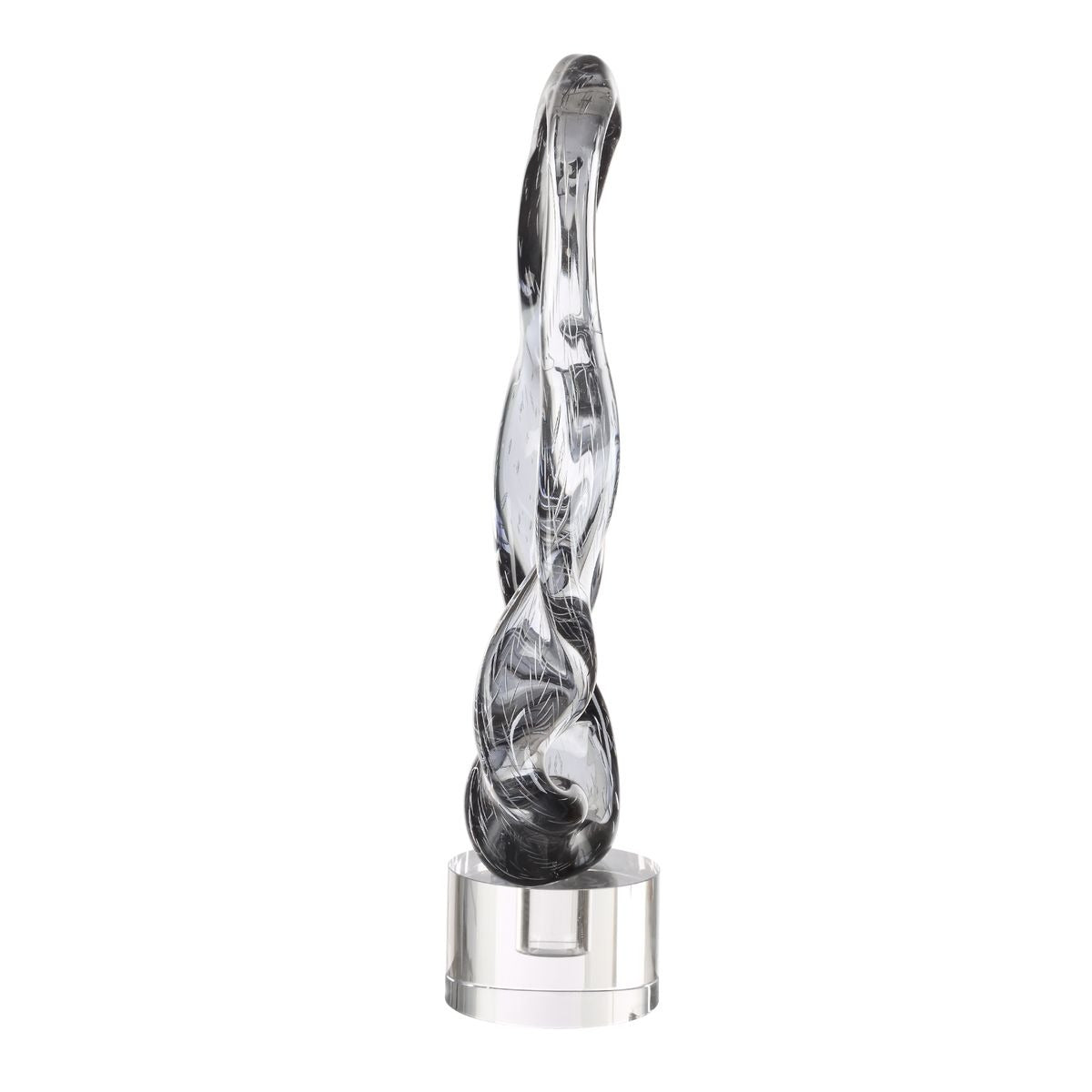 Luminous Twist Glass Sculpture by Uttermost