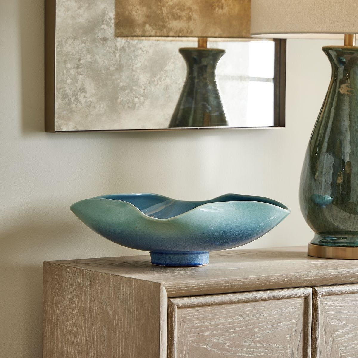 Blue Lagoon Outdoor Bowl by Uttermost
