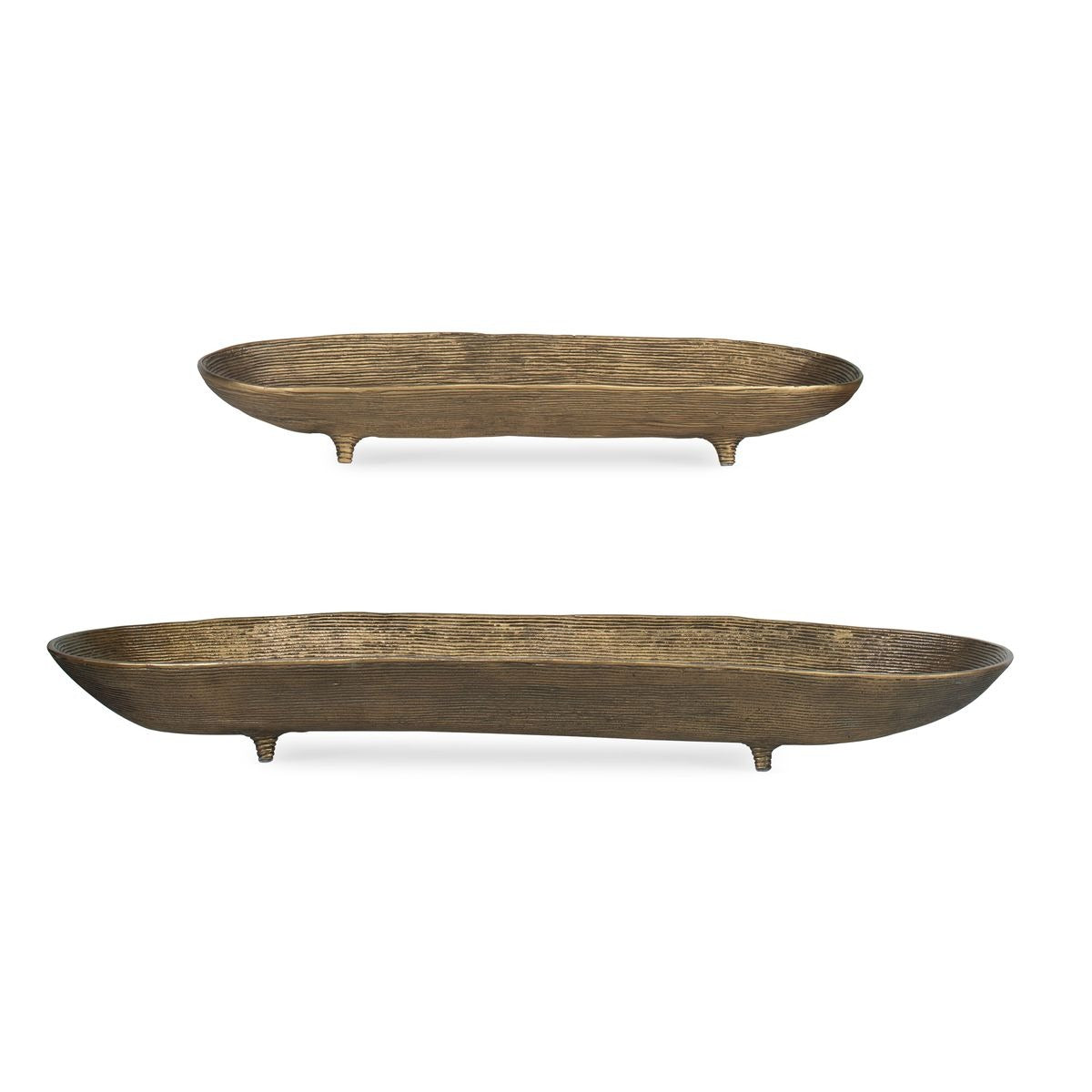 Stratum Oval Brass Bowls Set of 2 by Uttermost