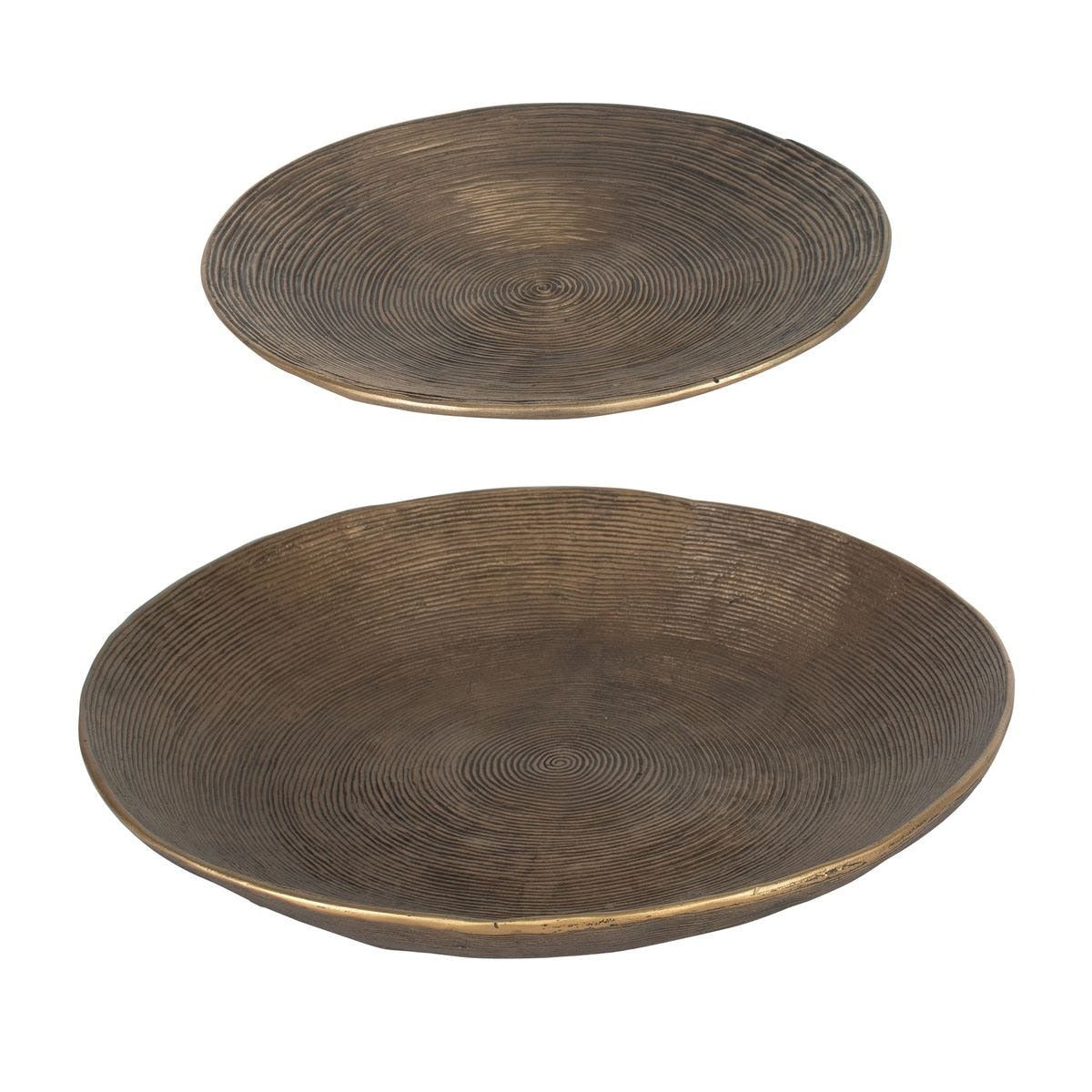 Stratum Round Brass Bowls Set of 2 by Uttermost
