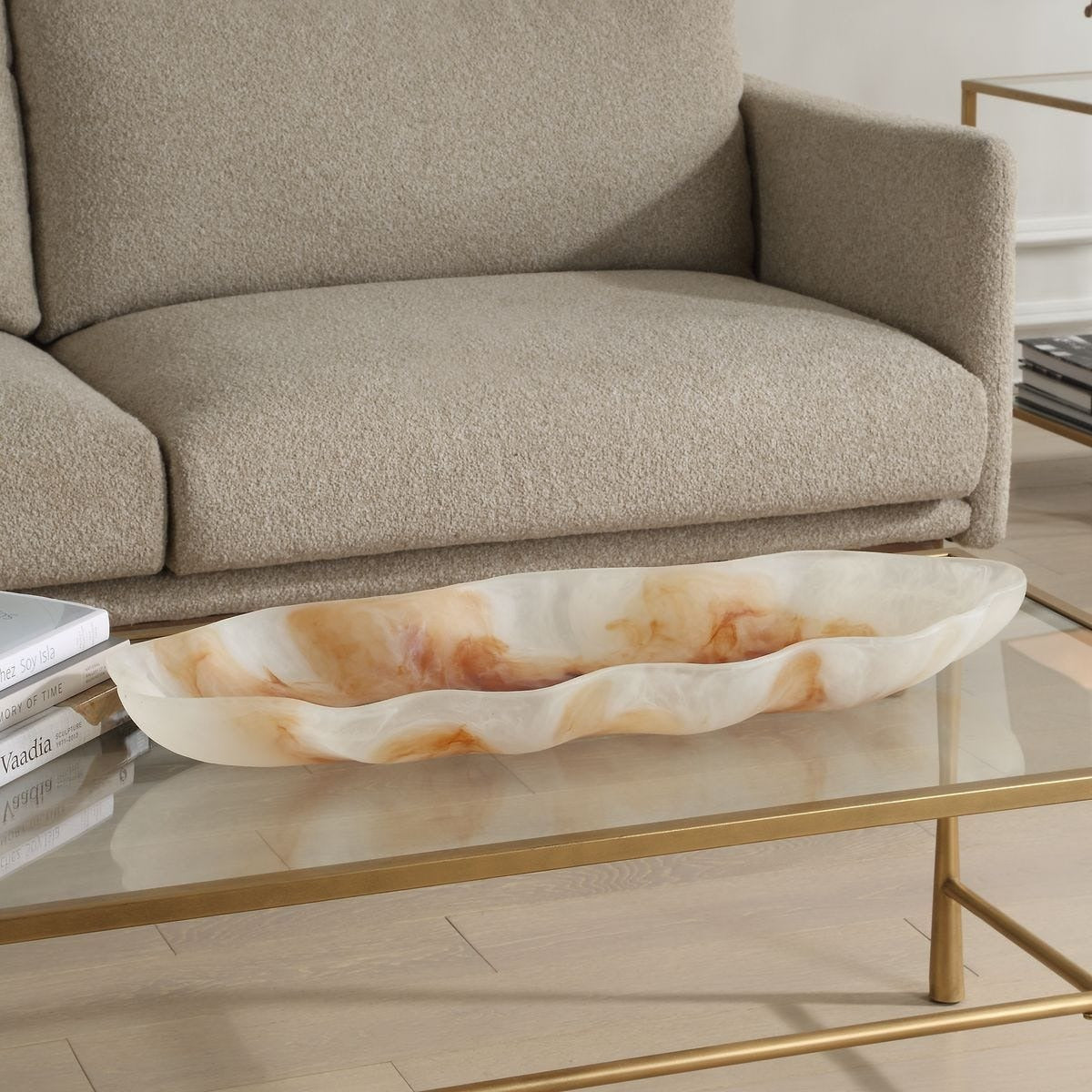 Organic Elegance Wavy Oval Bowl by Uttermost
