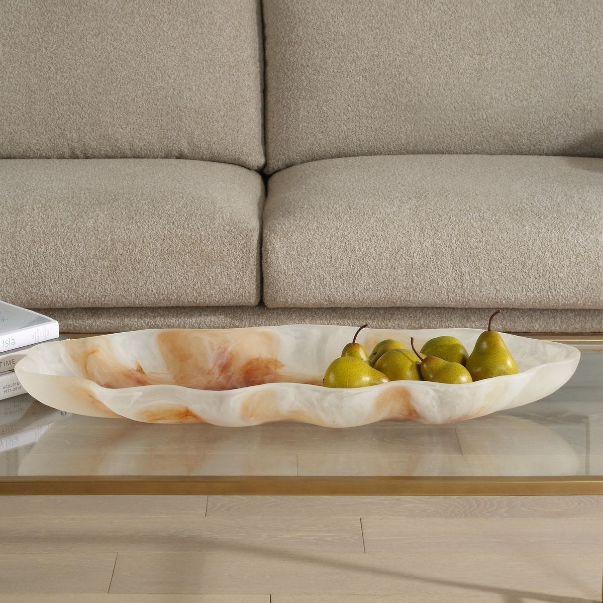 Organic Elegance Wavy Oval Bowl by Uttermost