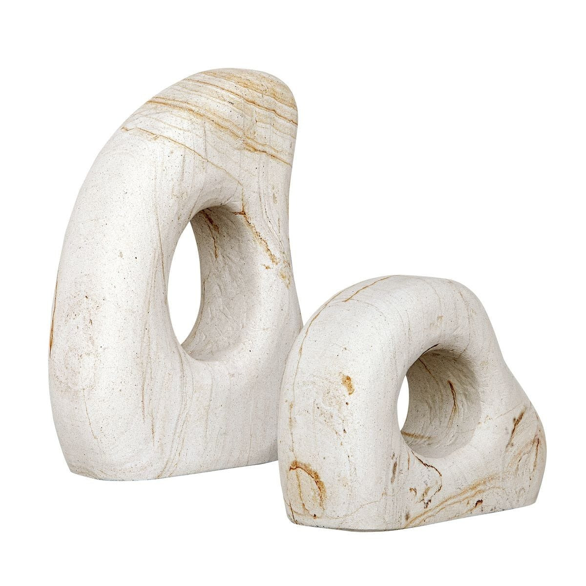Stone Flow Outdoor Sculptures Set of 2 by Uttermost