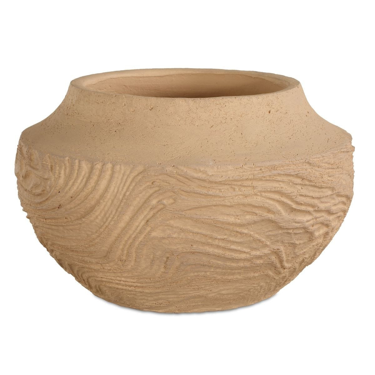 Sandstone Flow Small Terracotta Vase by Uttermost