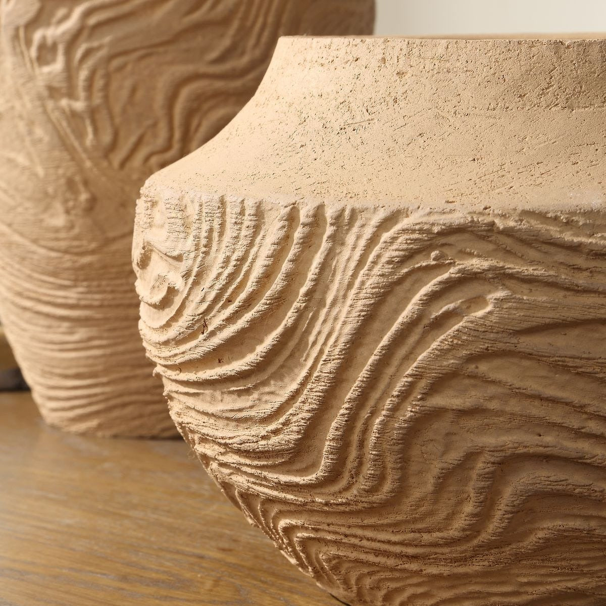 Sandstone Flow Small Terracotta Vase by Uttermost