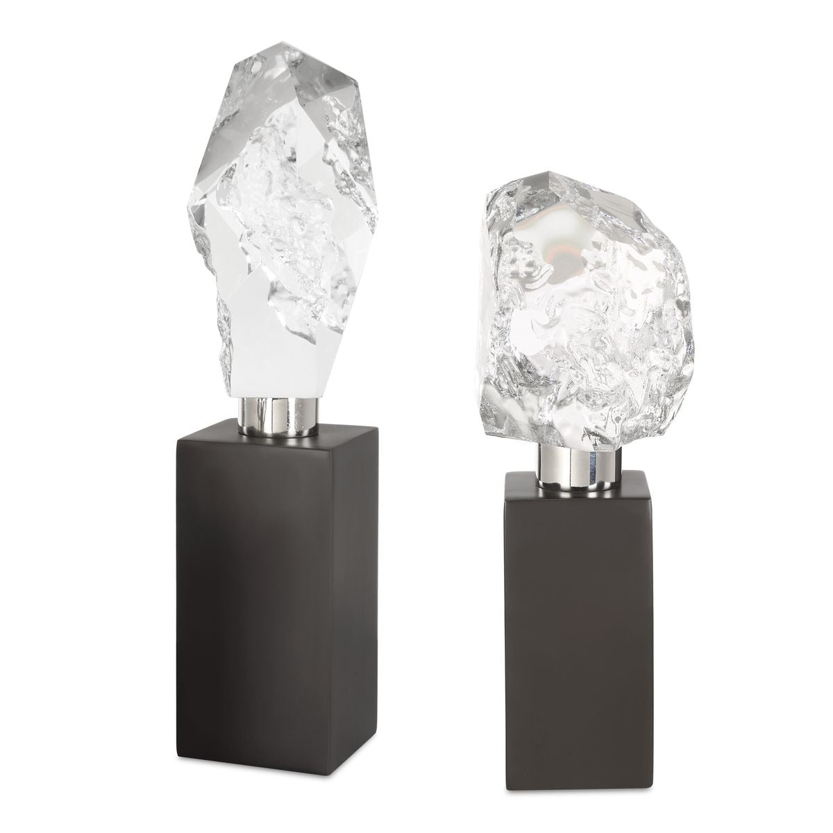 Crystal Peak Sculptures Set of 2 by Uttermost