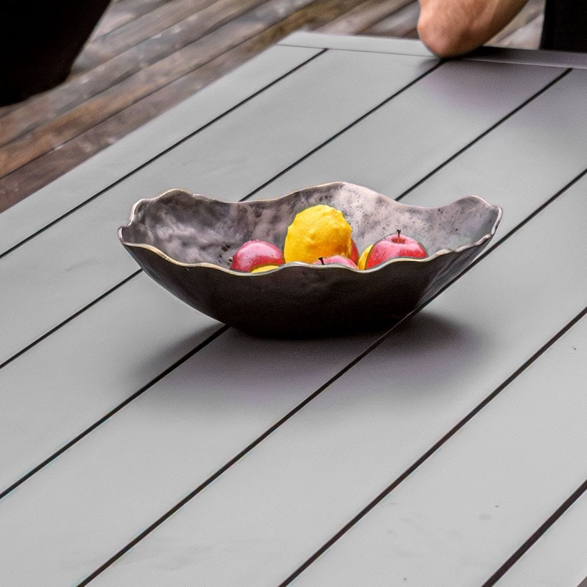 Obscura Bronze Outdoor Bowl by Uttermost