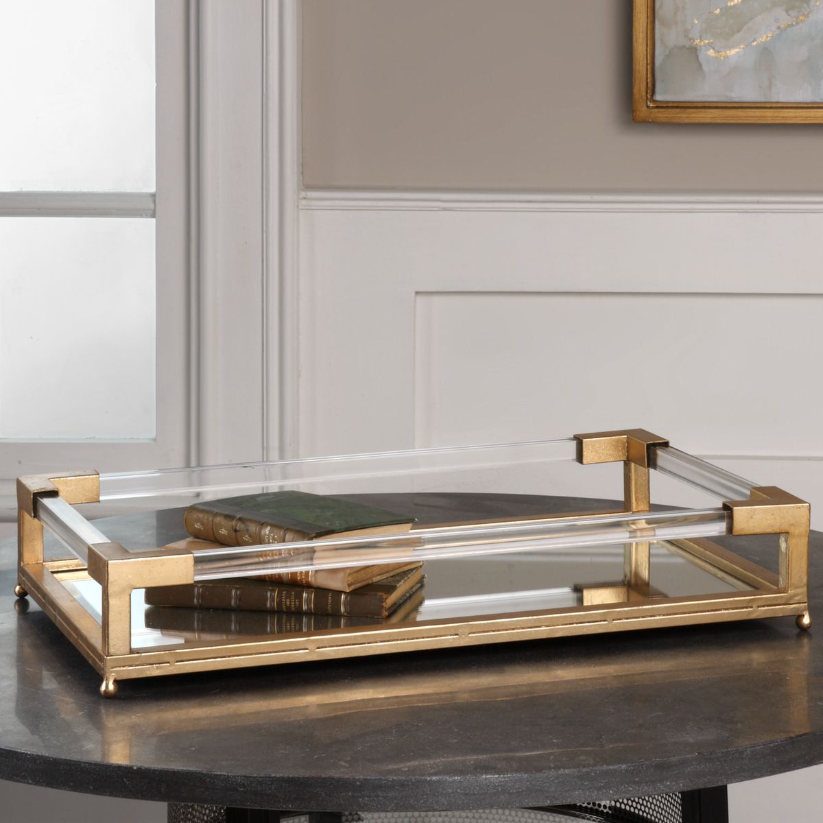 Balkan Mirrored Tray by Uttermost