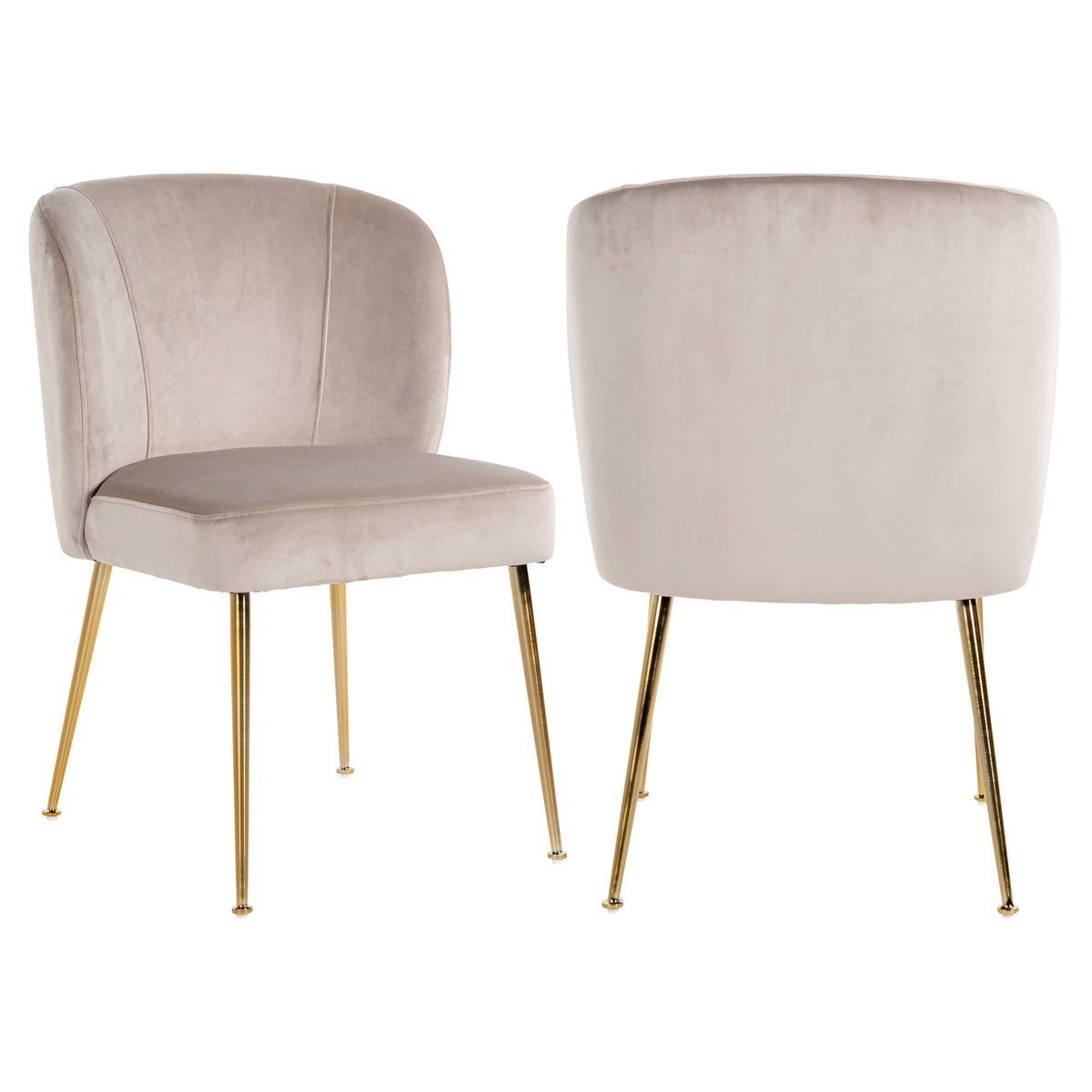Dining chair Cannon khaki velvet by Richmond Interiors
