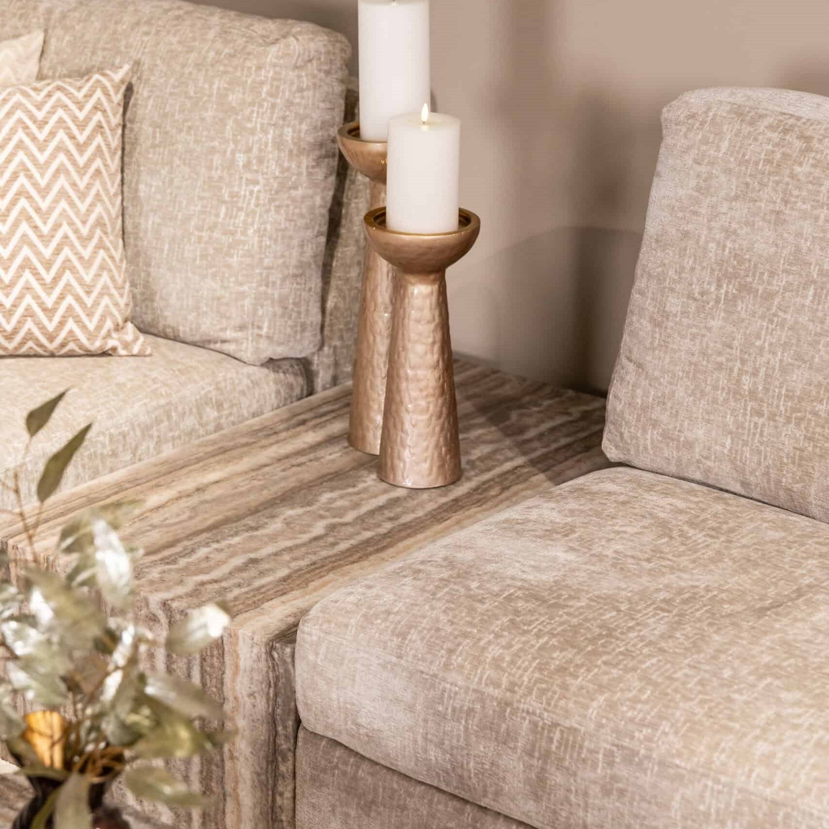 Dulce Grey Marble Sofa Element Coffee Table by Richmond Interiors