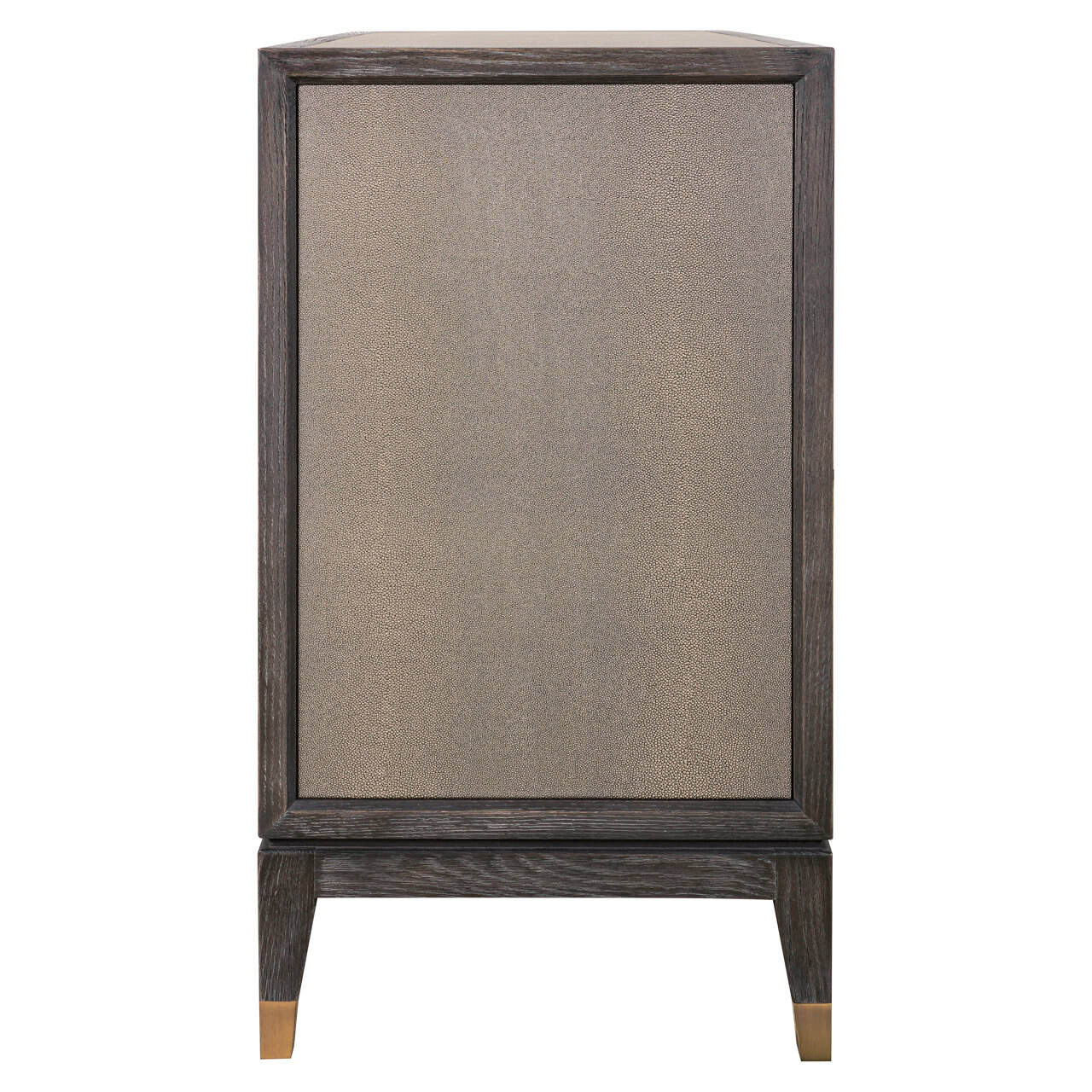 Bloomville Brass & Faux Shagreen 2 Door Sideboard - Small by Richmond Interiors