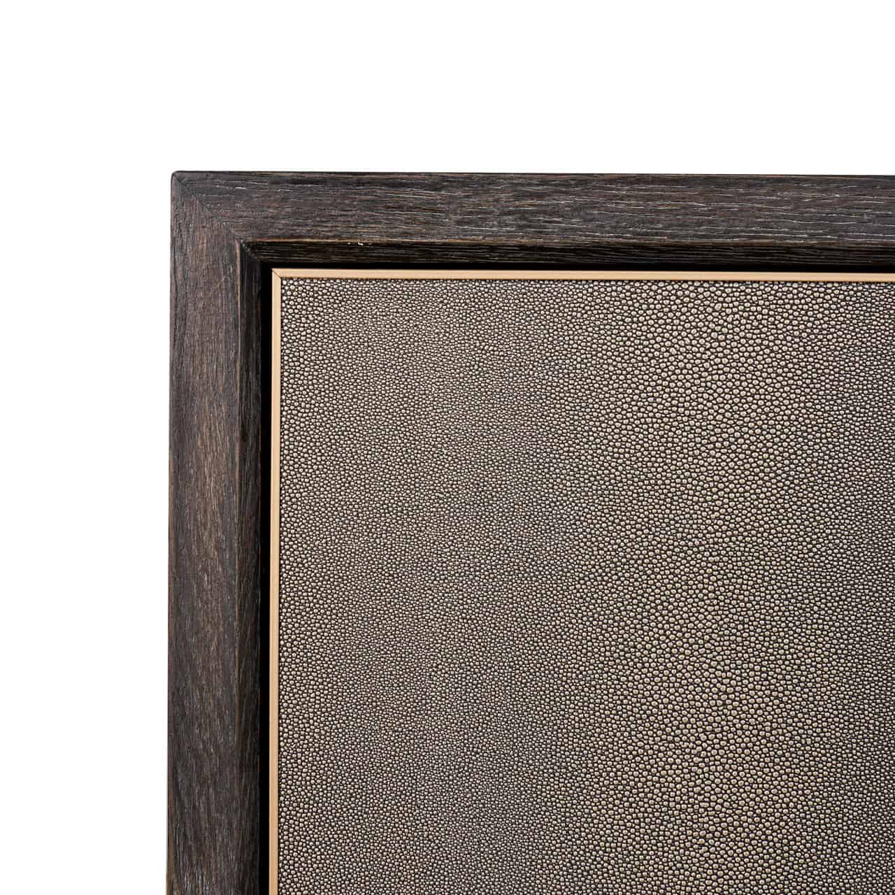 Bloomville Brass & Faux Shagreen 2 Door Sideboard - Small by Richmond Interiors