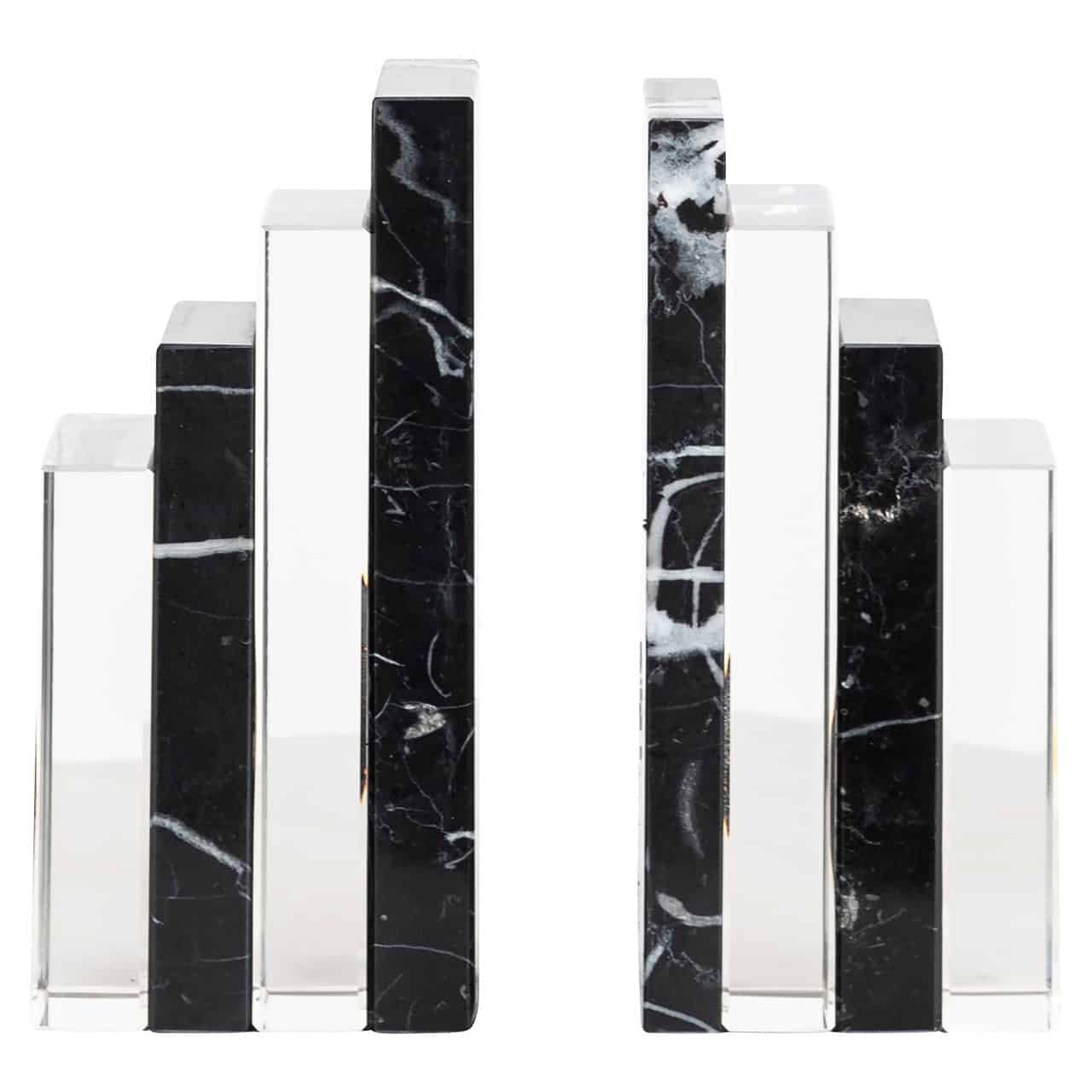 Fancy Black Marble & Crystal Bookstand by Richmond Interiors