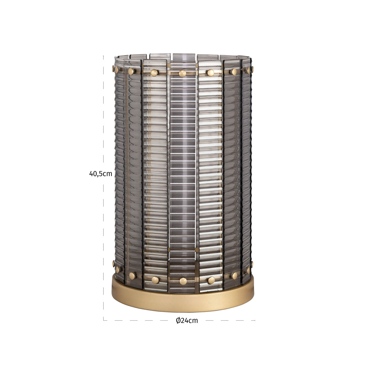 Hurricane light Daylin smoke large by Richmond Interiors