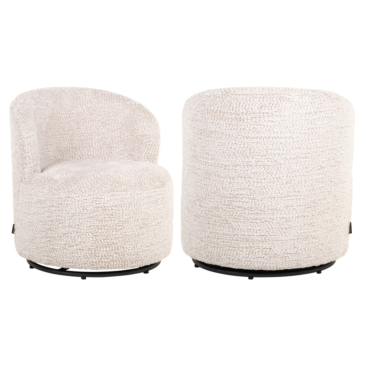 Lounge chair Jackie lovely cream swivel kids by Richmond Interiors