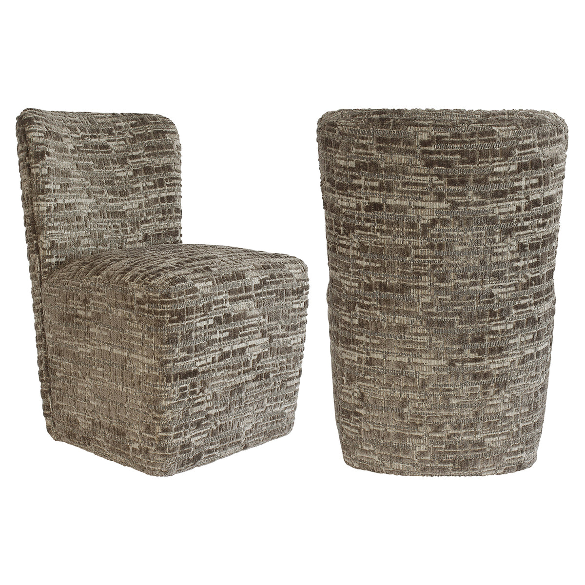 Dining chair Lorain greige on wheels by Richmond Interiors