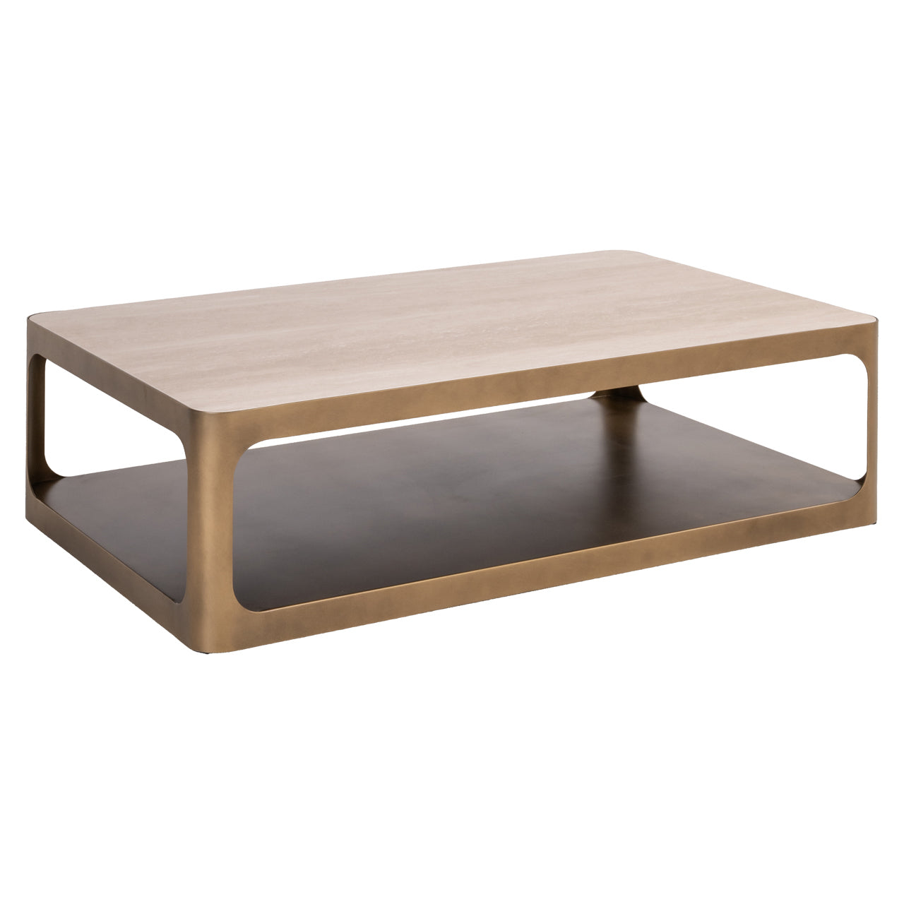 Claridge Beige Ceramic Rectangle Coffee Table by Richmond Interiors