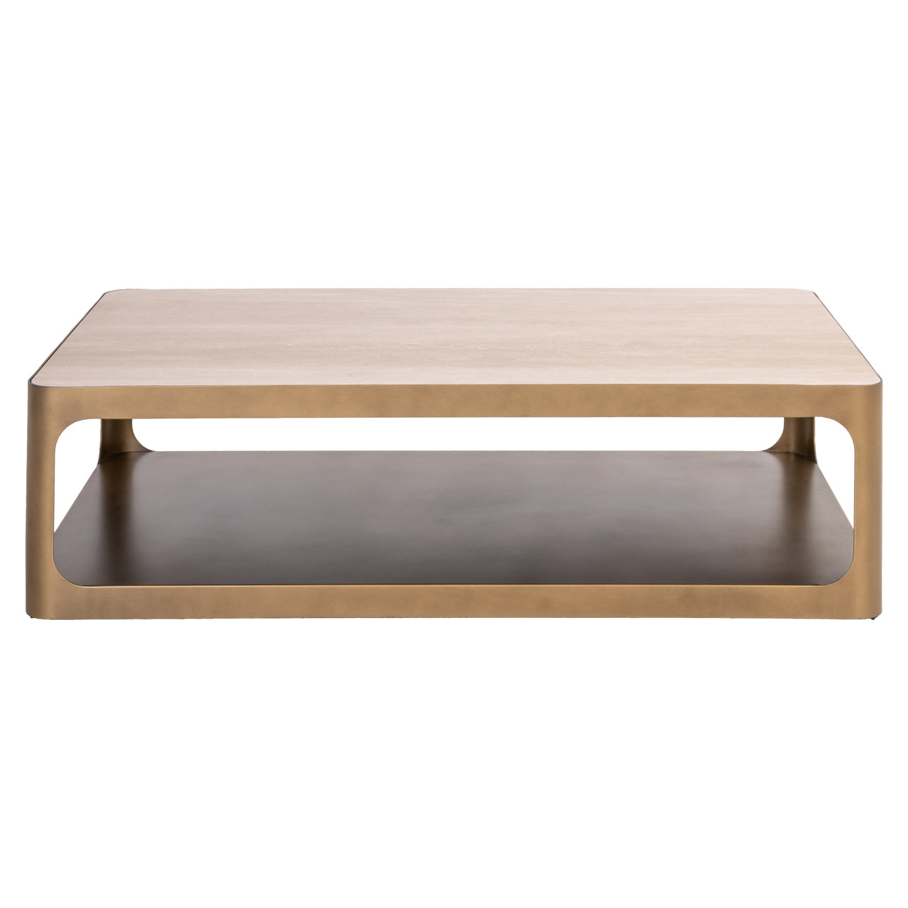 Claridge Beige Ceramic Rectangle Coffee Table by Richmond Interiors