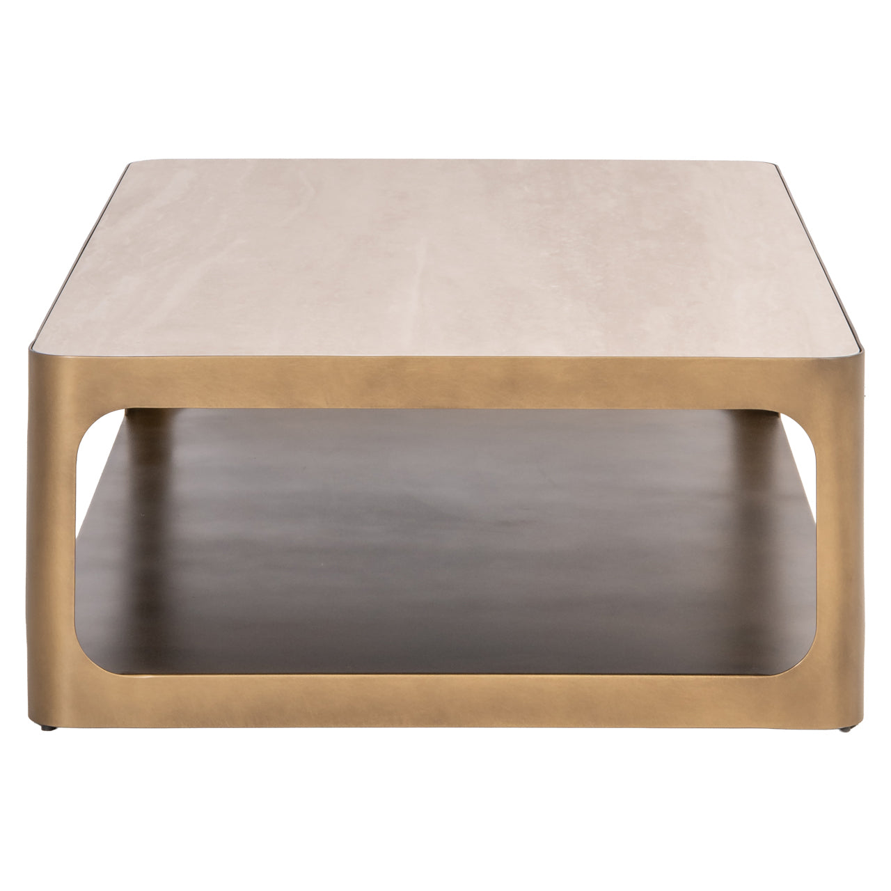Claridge Beige Ceramic Rectangle Coffee Table by Richmond Interiors