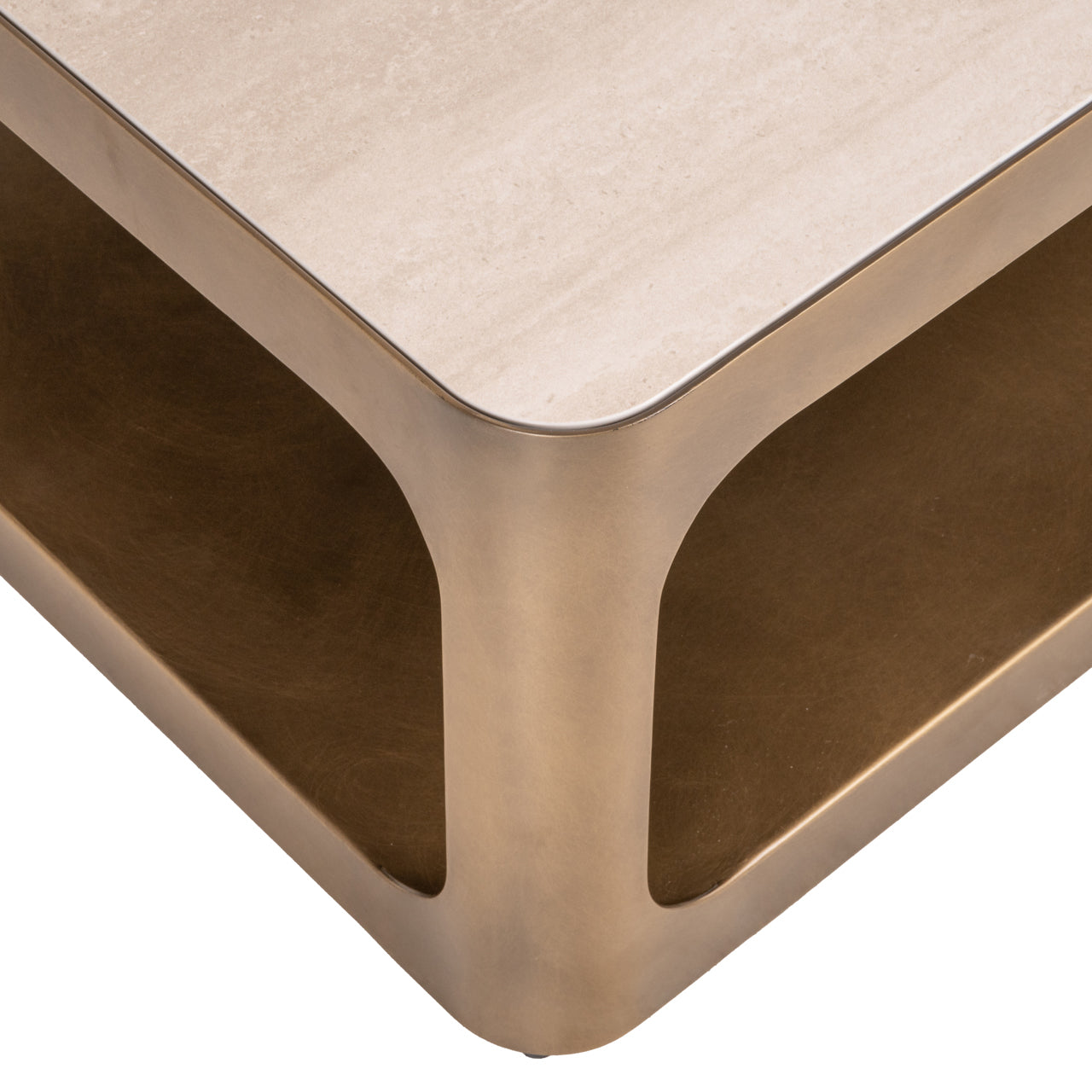 Claridge Beige Ceramic Rectangle Coffee Table by Richmond Interiors