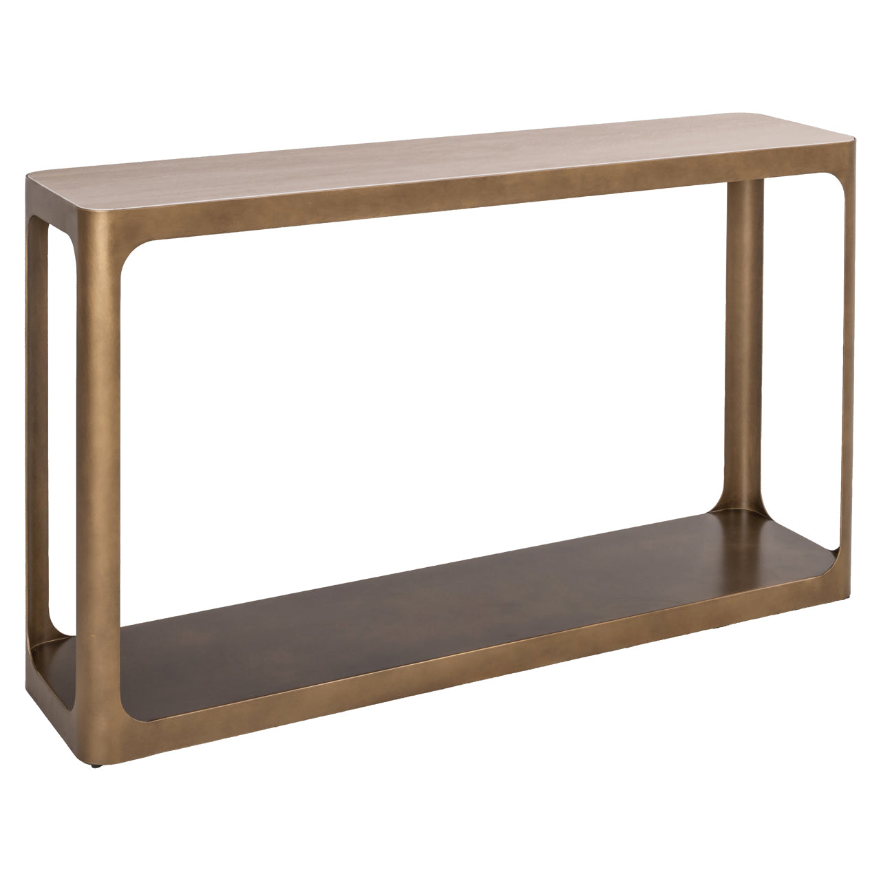 Claridge Beige Ceramic Top Console Table by Richmond Interiors
