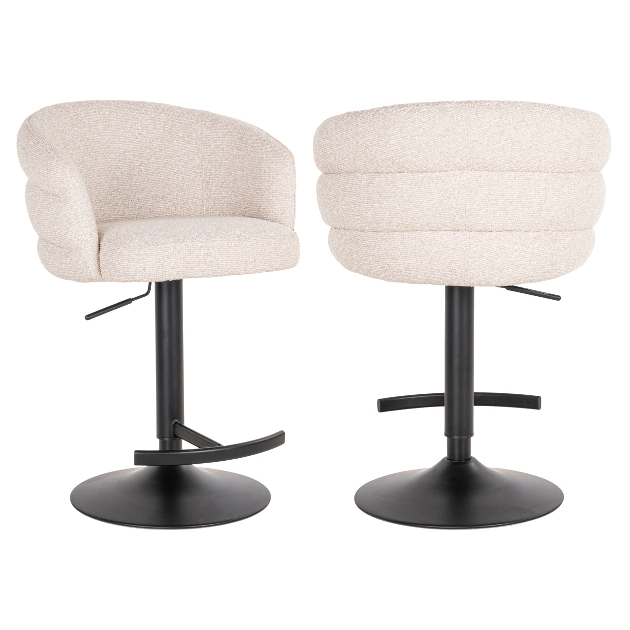 Nikki Biscotti Swivel Bar Stool by Richmond Interiors