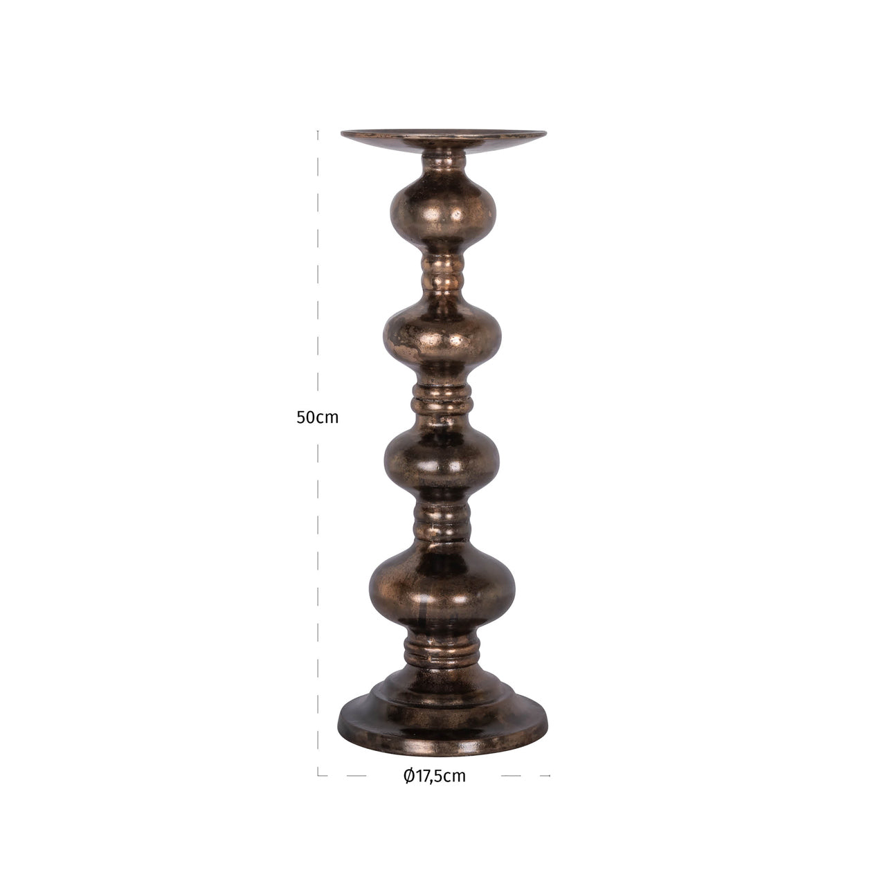 Candle holder Joya copper large by Richmond Interiors