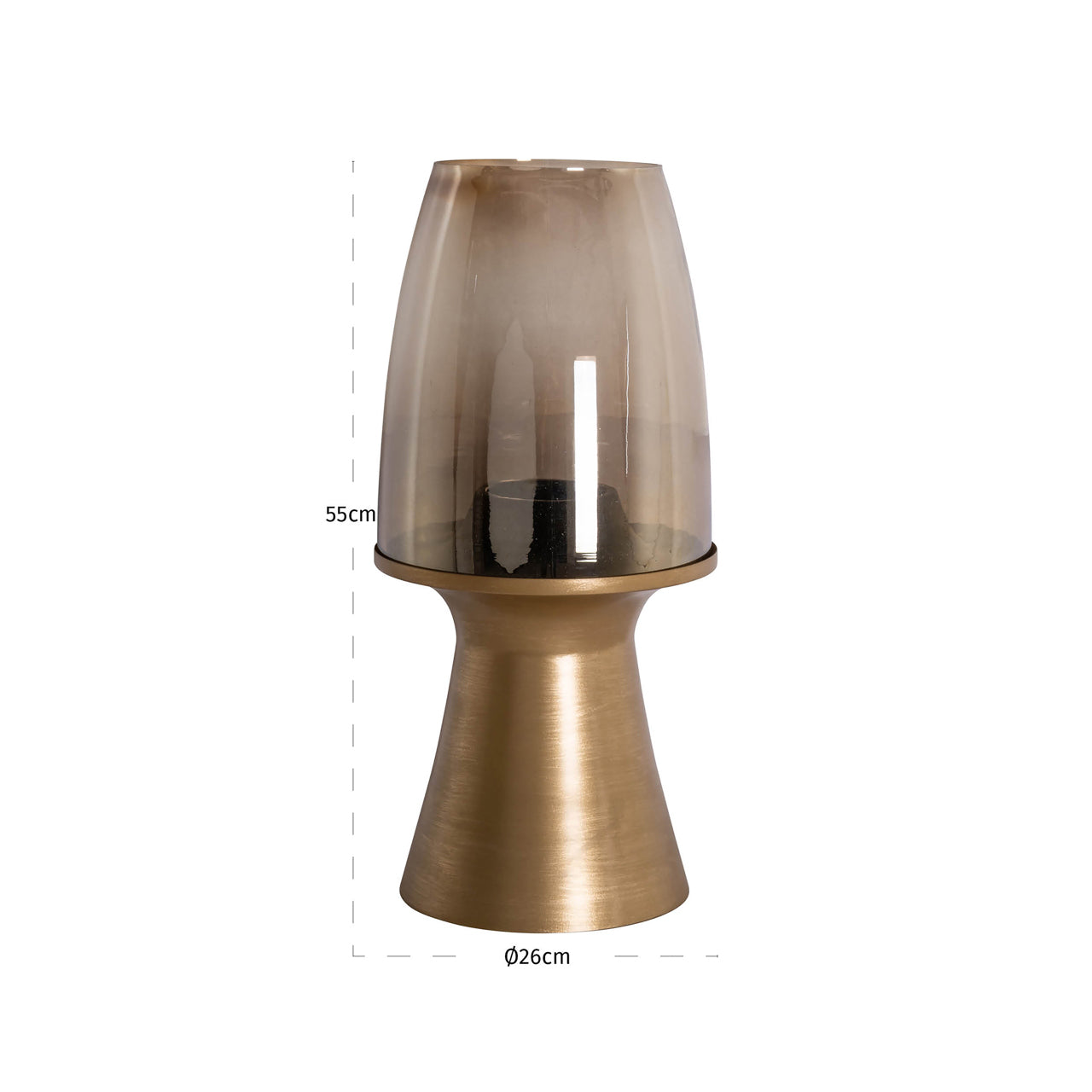 Hurricane light Danea brushed gold large by Richmond Interiors