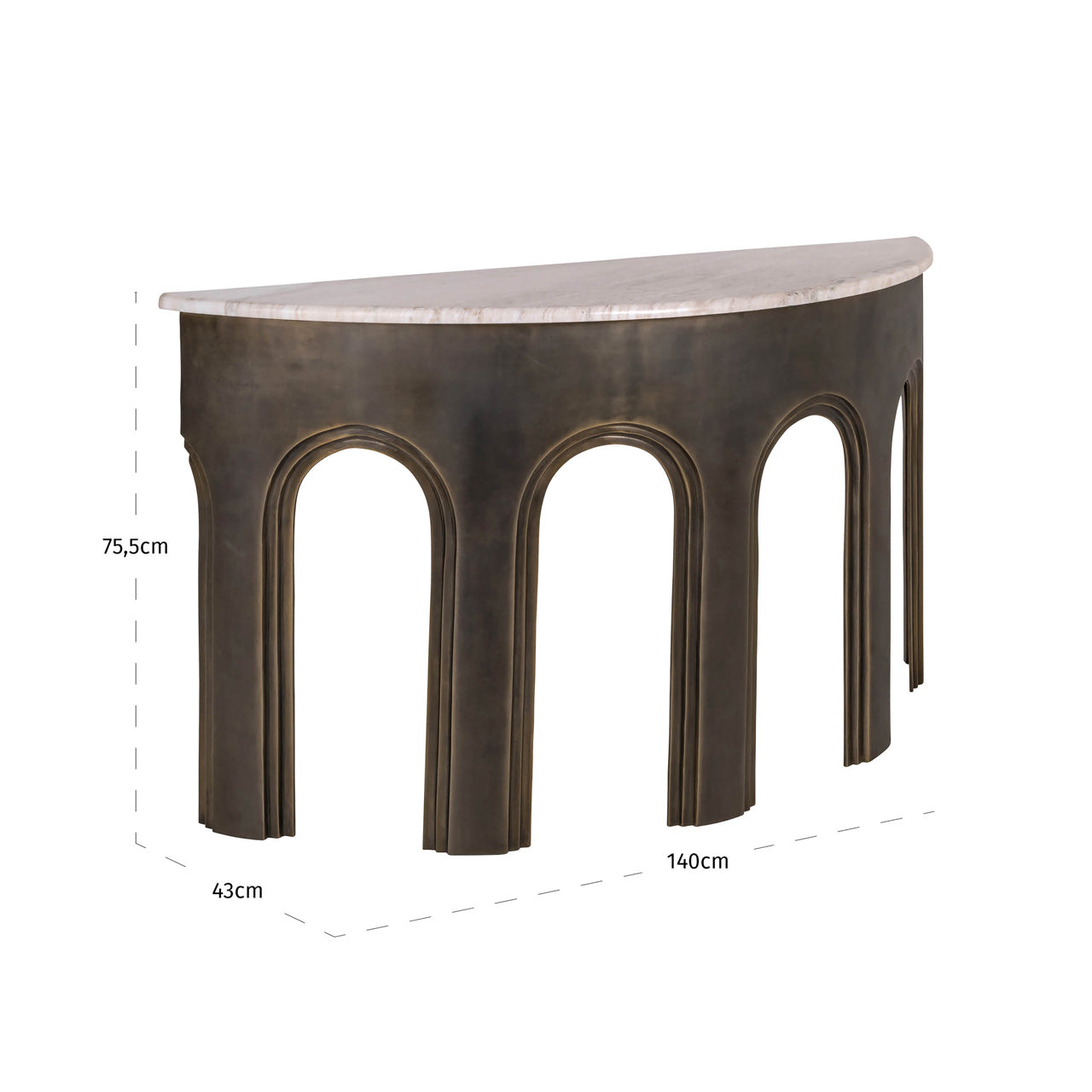 Console Sanchis brass antique by Richmond Interiors